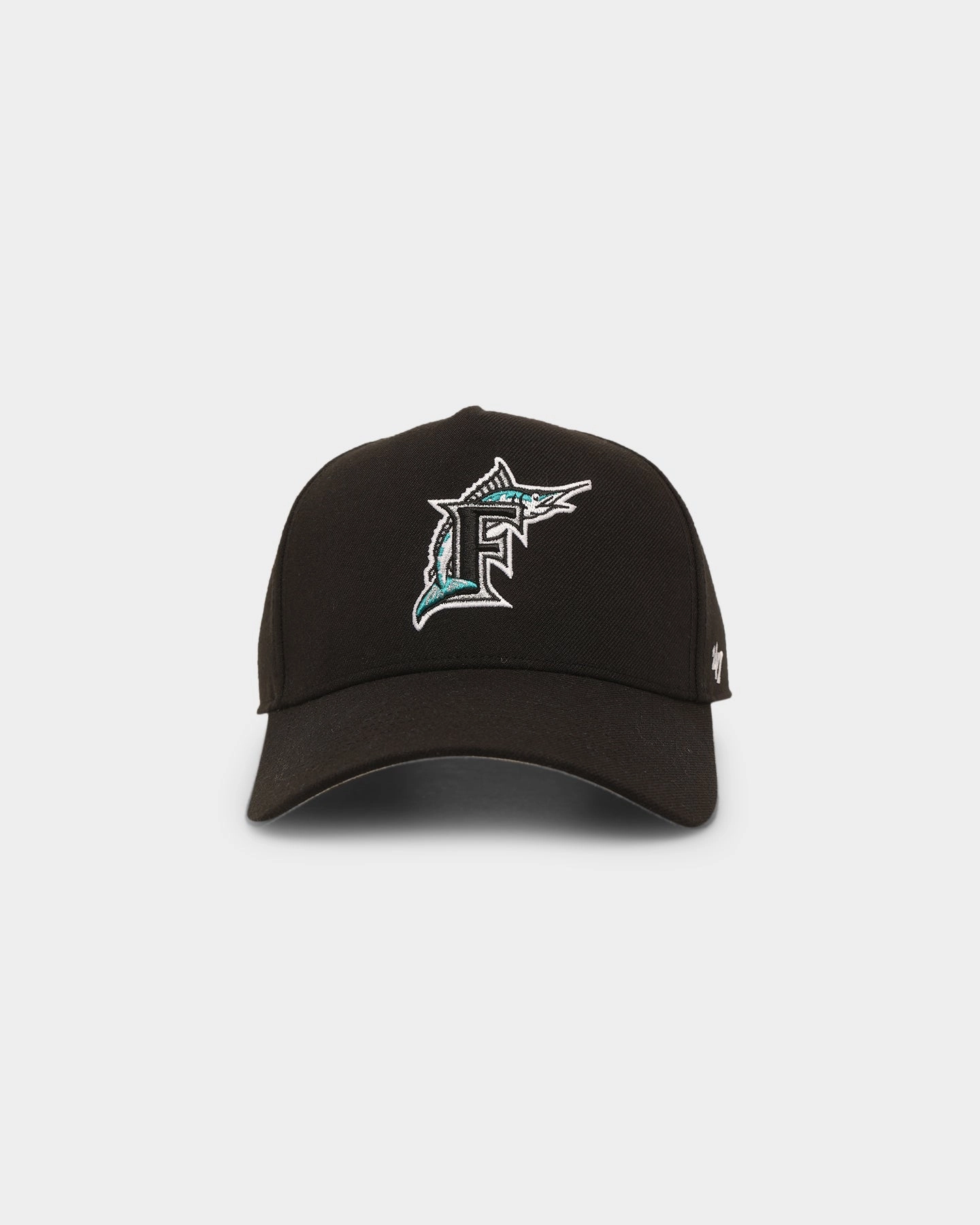 47 Brand Miami Marlins Cooperstown Retro Logo 47 MVP DT Snapback Black
