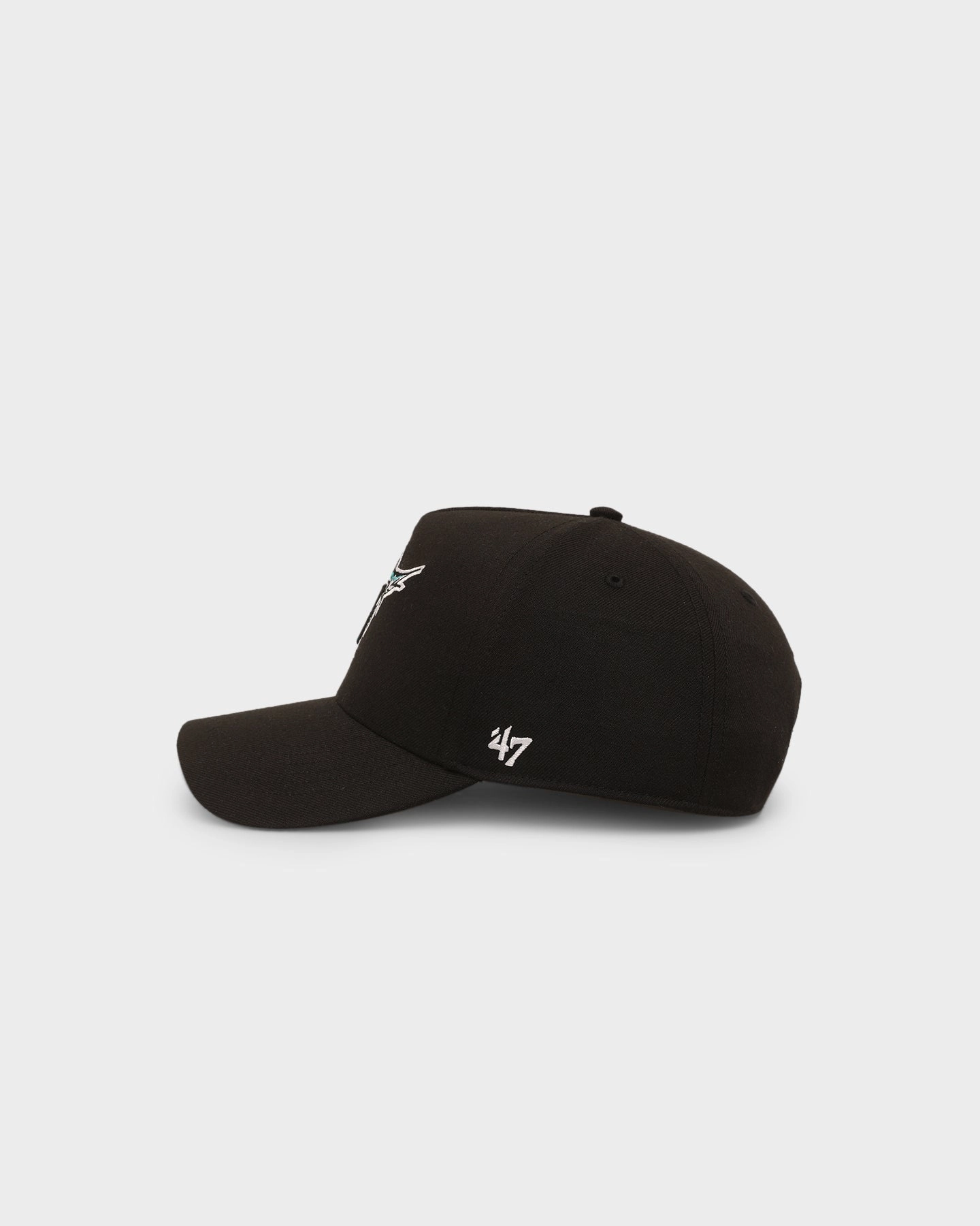 47 Brand Miami Marlins Cooperstown Retro Logo 47 MVP DT Snapback Black