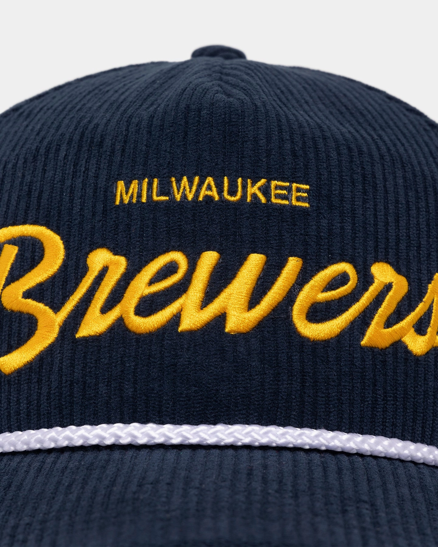 47 Brand Milwaukee Brewers 'MLB Opening Day' Corduroy Crossrope Hitch Snapback Navy