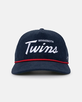47 Brand Minnesota Twins 'MLB Opening Day' Corduroy Crossrope Hitch Snapback Navy