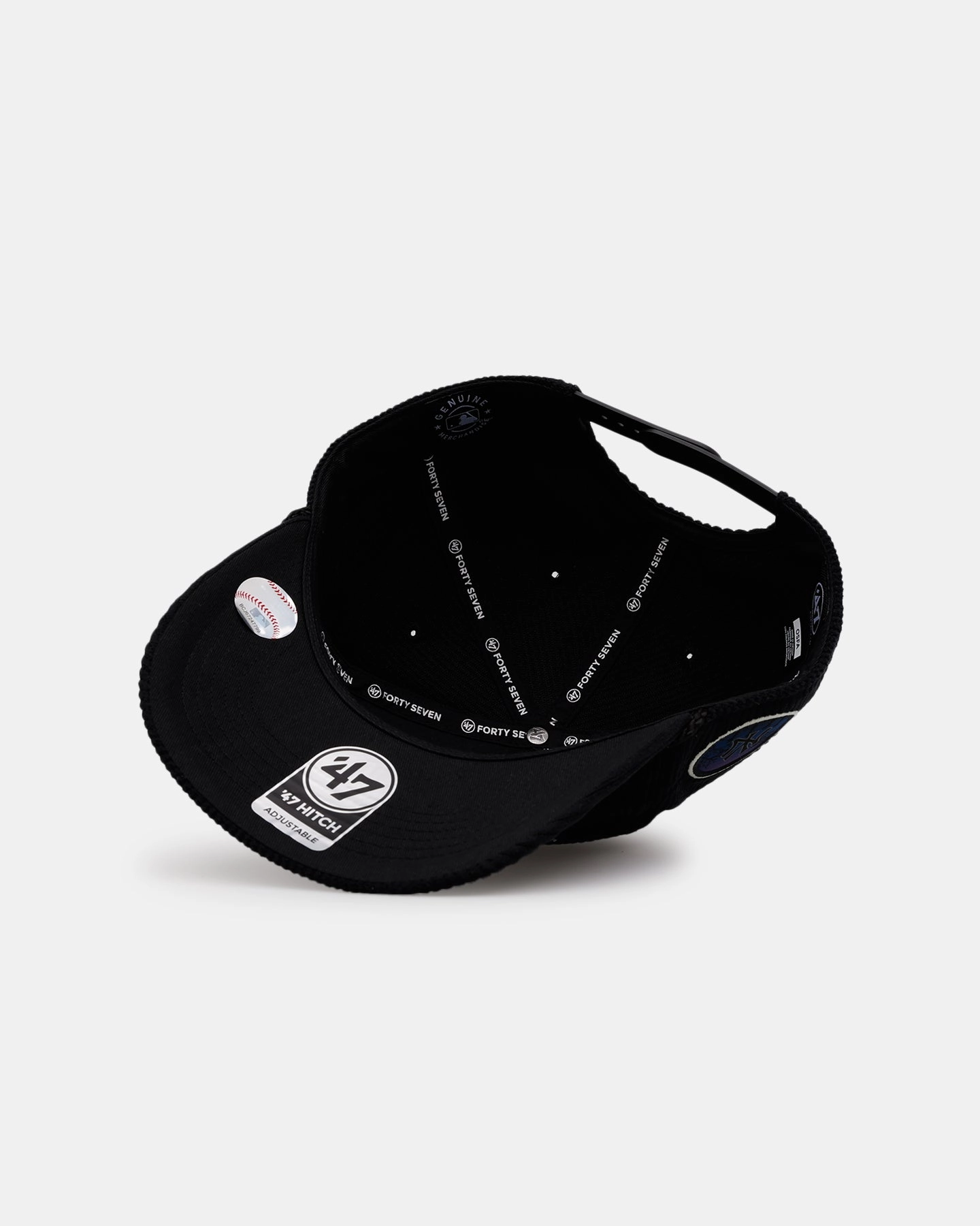 47 Brand New York Yankees 'Slasher' 47 Hitch Corduroy Snapback Black