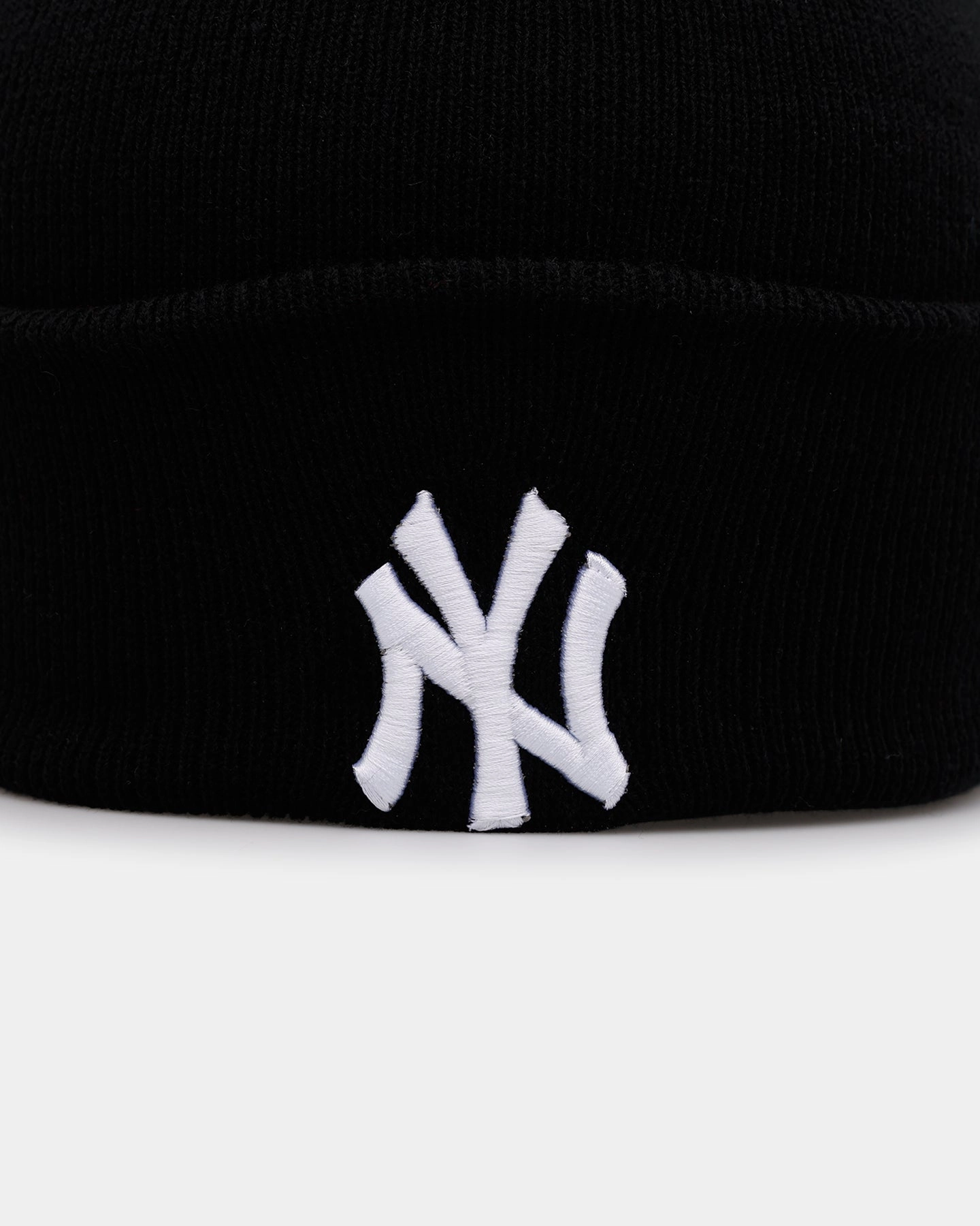 47 Brand New York Yankees Haymaker Cuff Knit Beanie Black/White