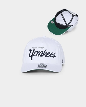 47 Brand New York Yankees Nantasket Script '47 Captain DTR Snapback White