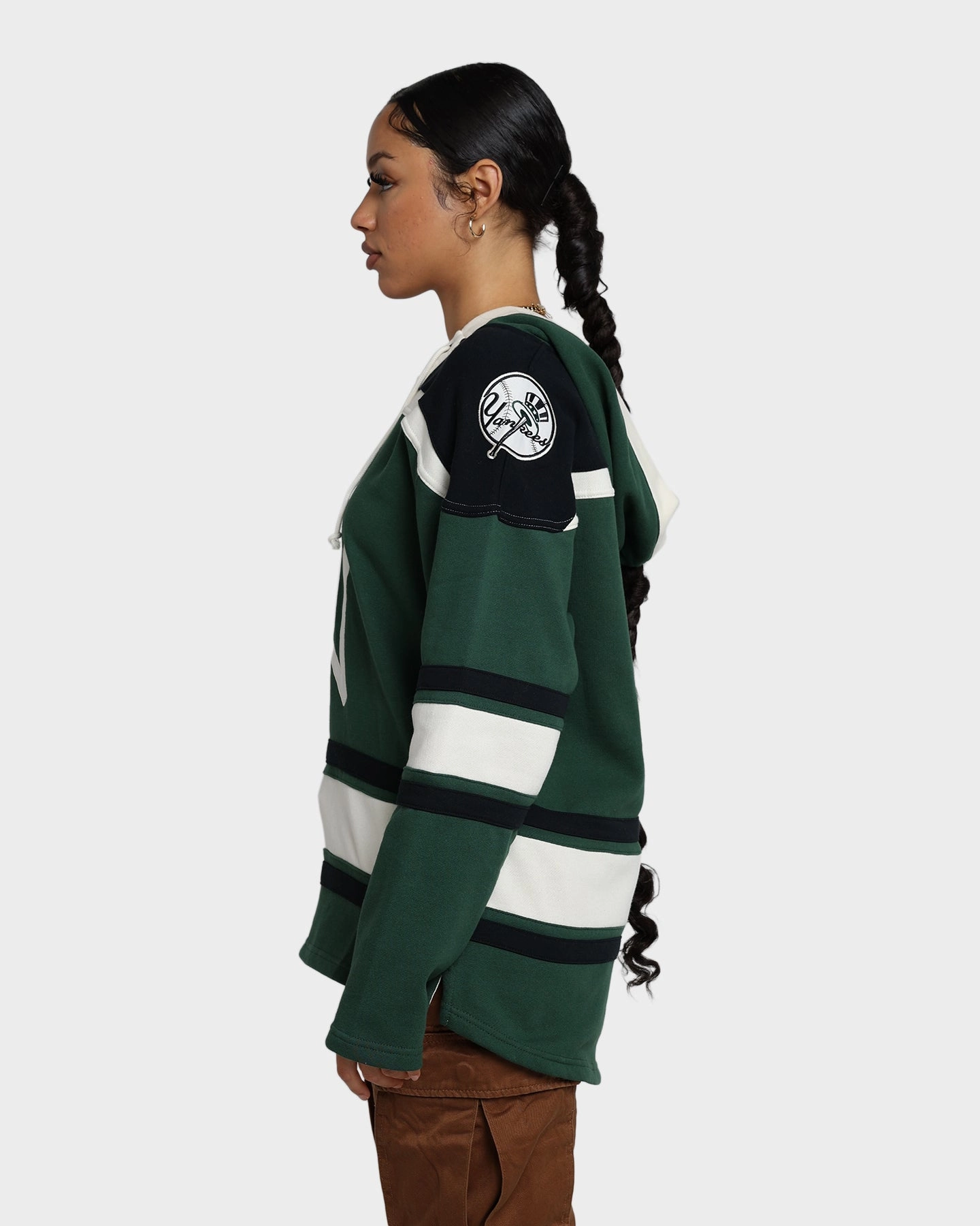 47 Brand New York Yankees Superior Lacer Hoodie Dark Green