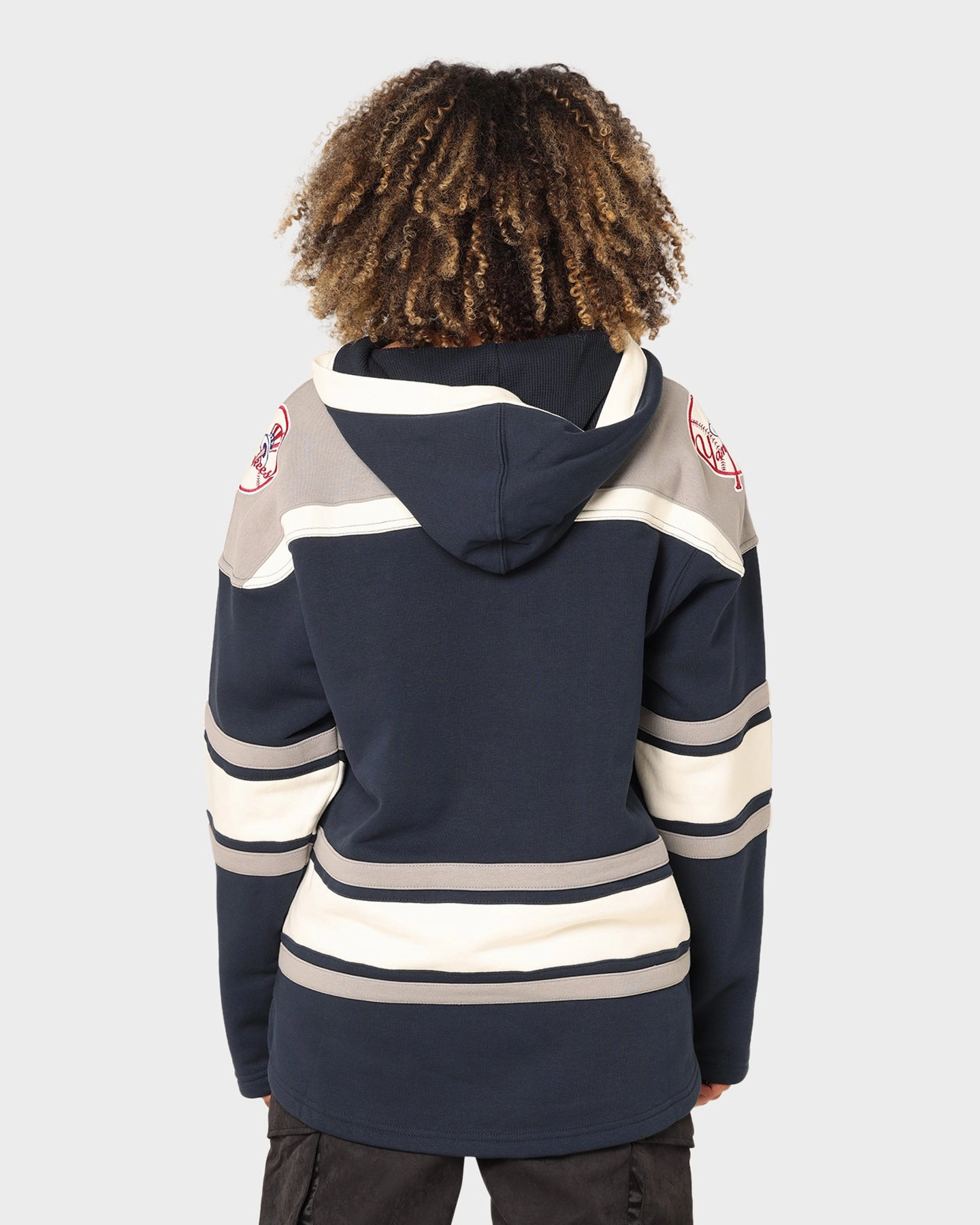 47 Brand New York Yankees Superior Lacer Hoodie Full Navy