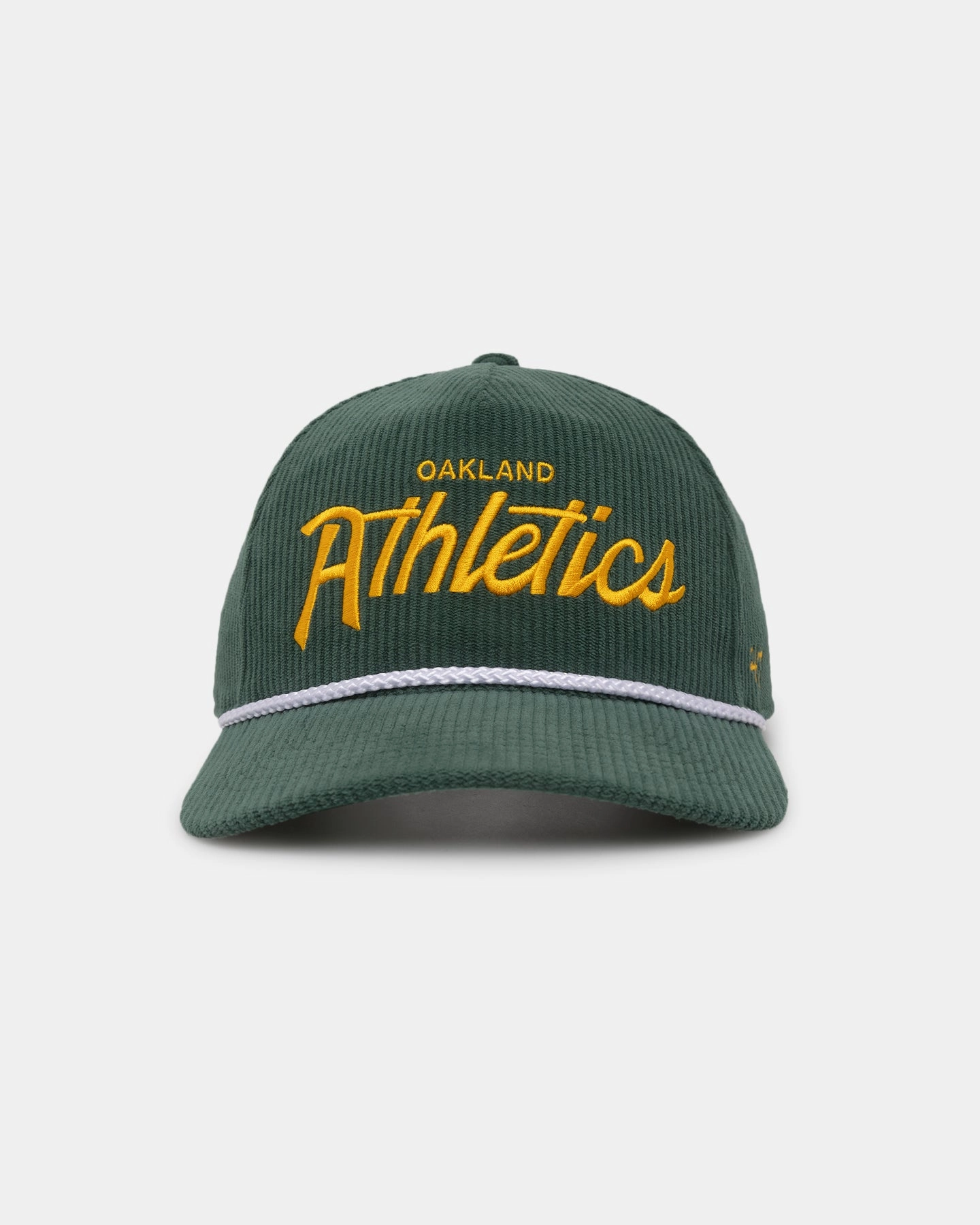 47 Brand Oakland Athletics 'MLB Opening Day' Corduroy Crossrope Hitch Snapback Dark Green