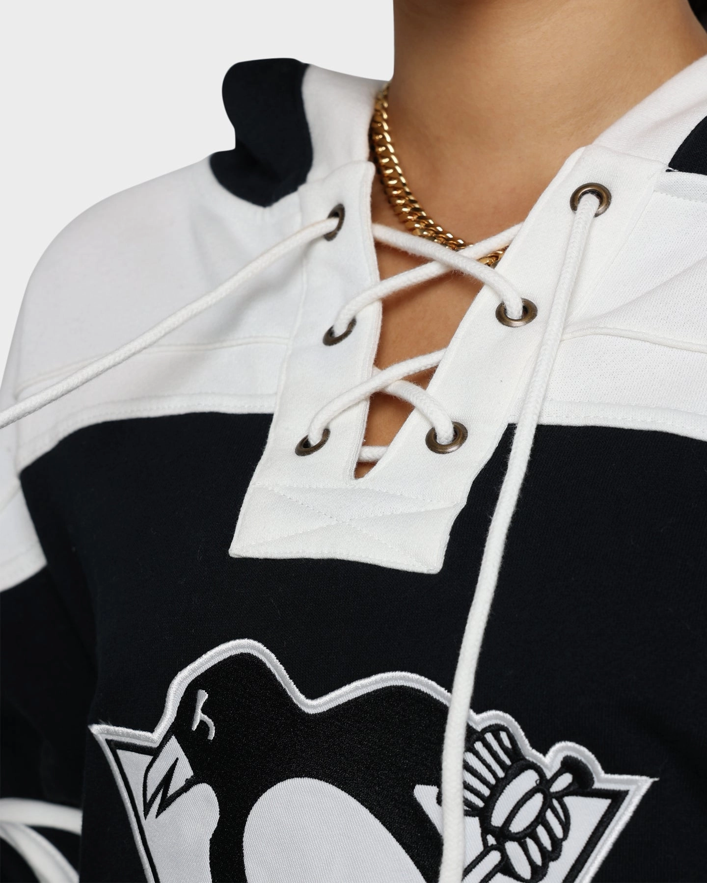 47 Brand Pittsburgh Penguins Superior Lacer Hoodie Jet Black