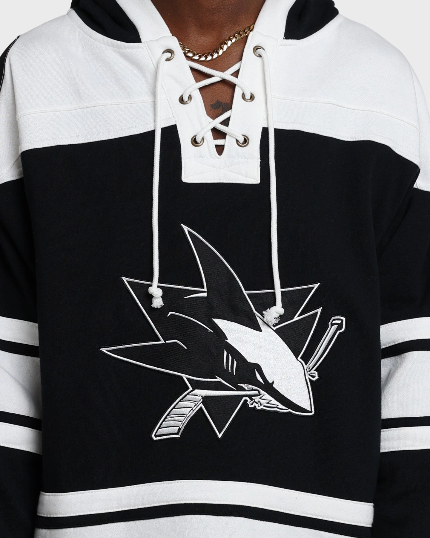 47 Brand San Jose Sharks Superior Lacer Hoodie Jet Black