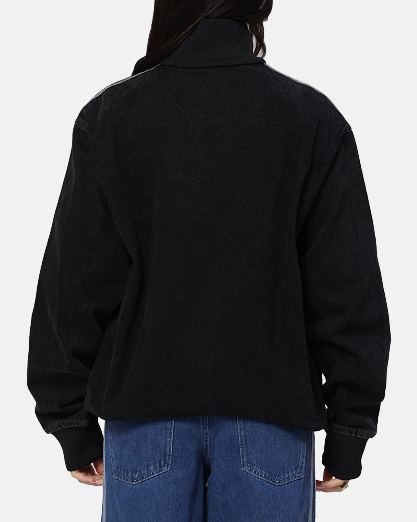 Adidas Adicolor Denim Firebird Track Jacket True Black