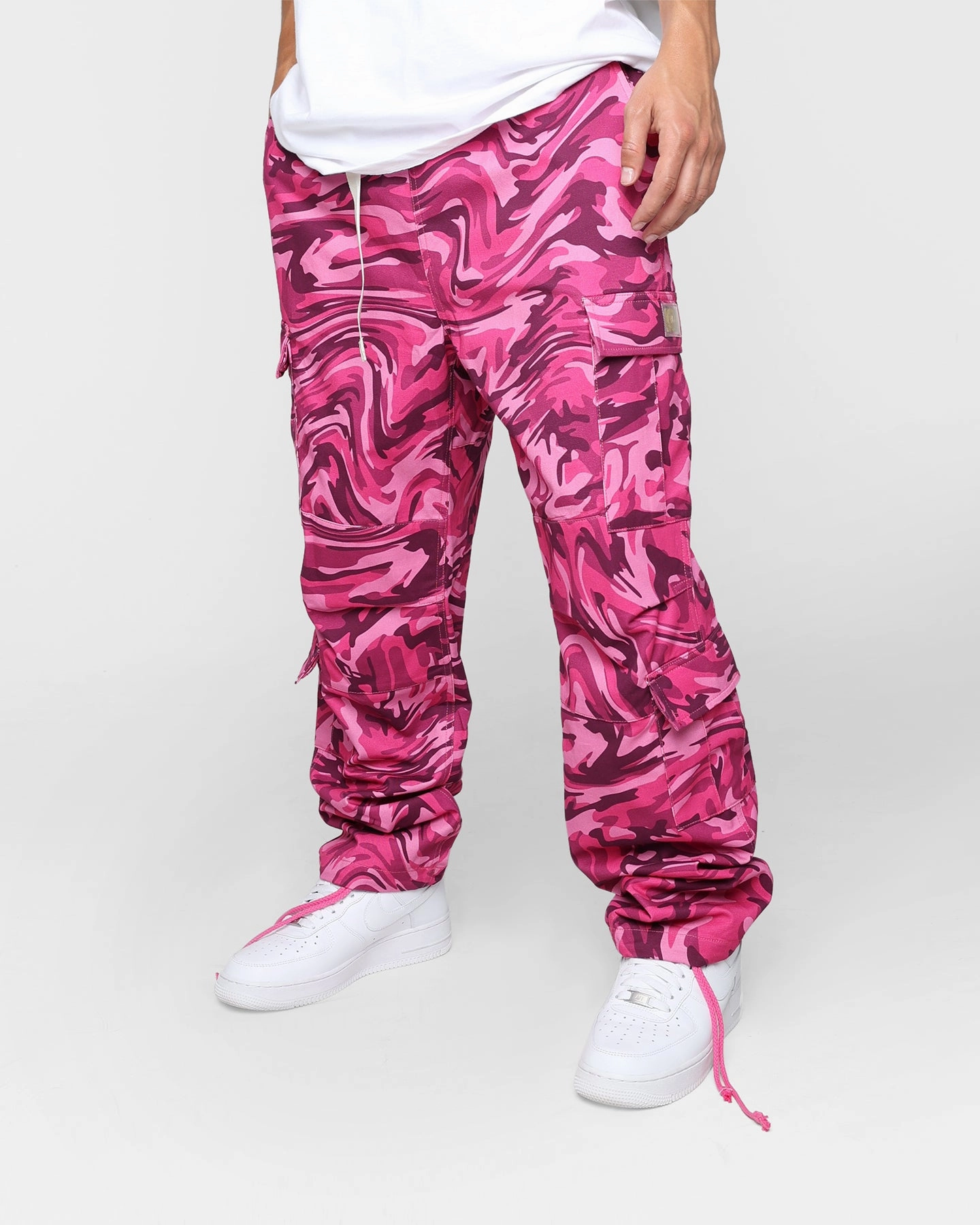 Advisory Board Crystals Abc. 123. Warped Camo Pants Rubellite Pink