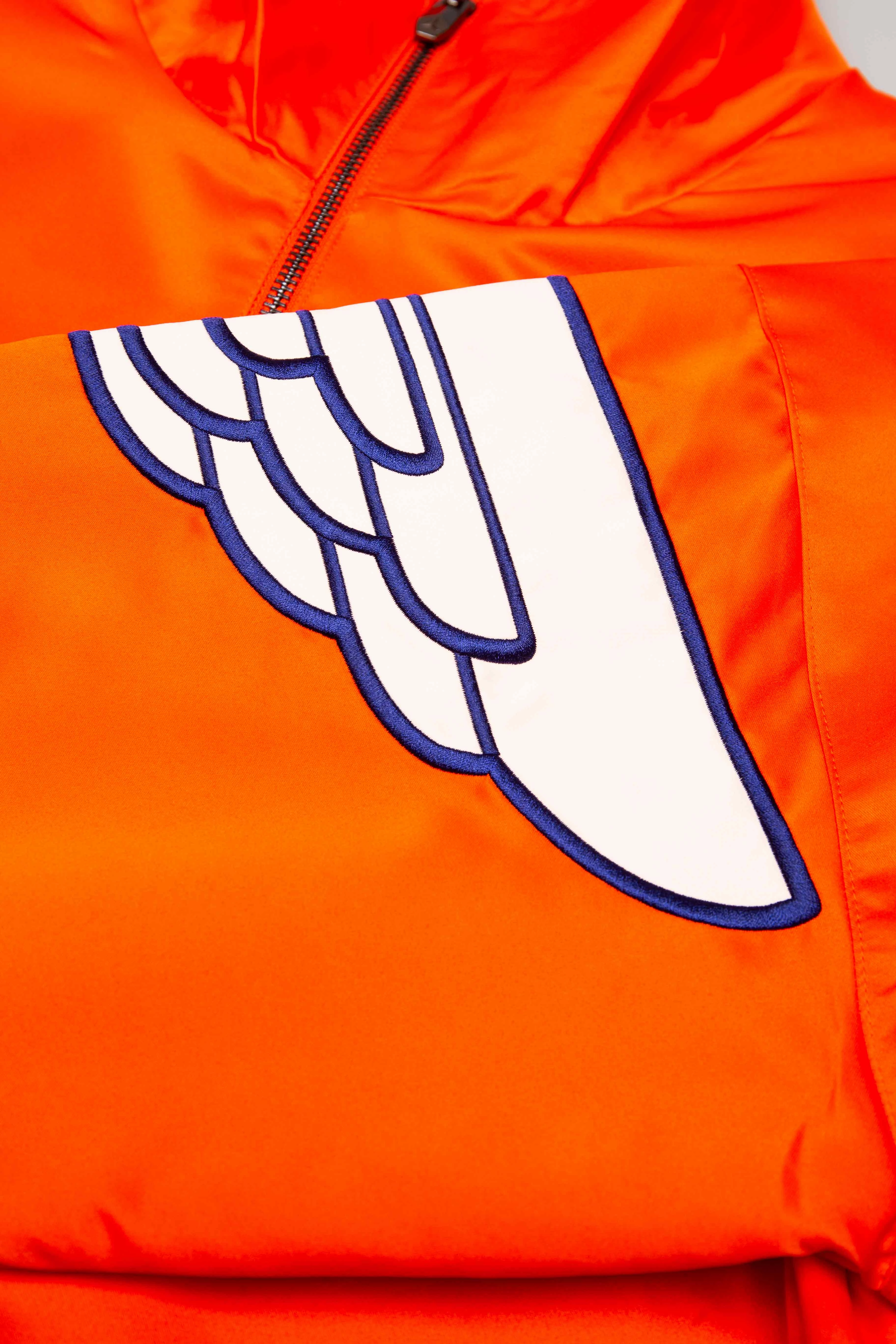 Air Jordan Wings Classic Mens Jacket - Team Orange/Deep Royal Blue