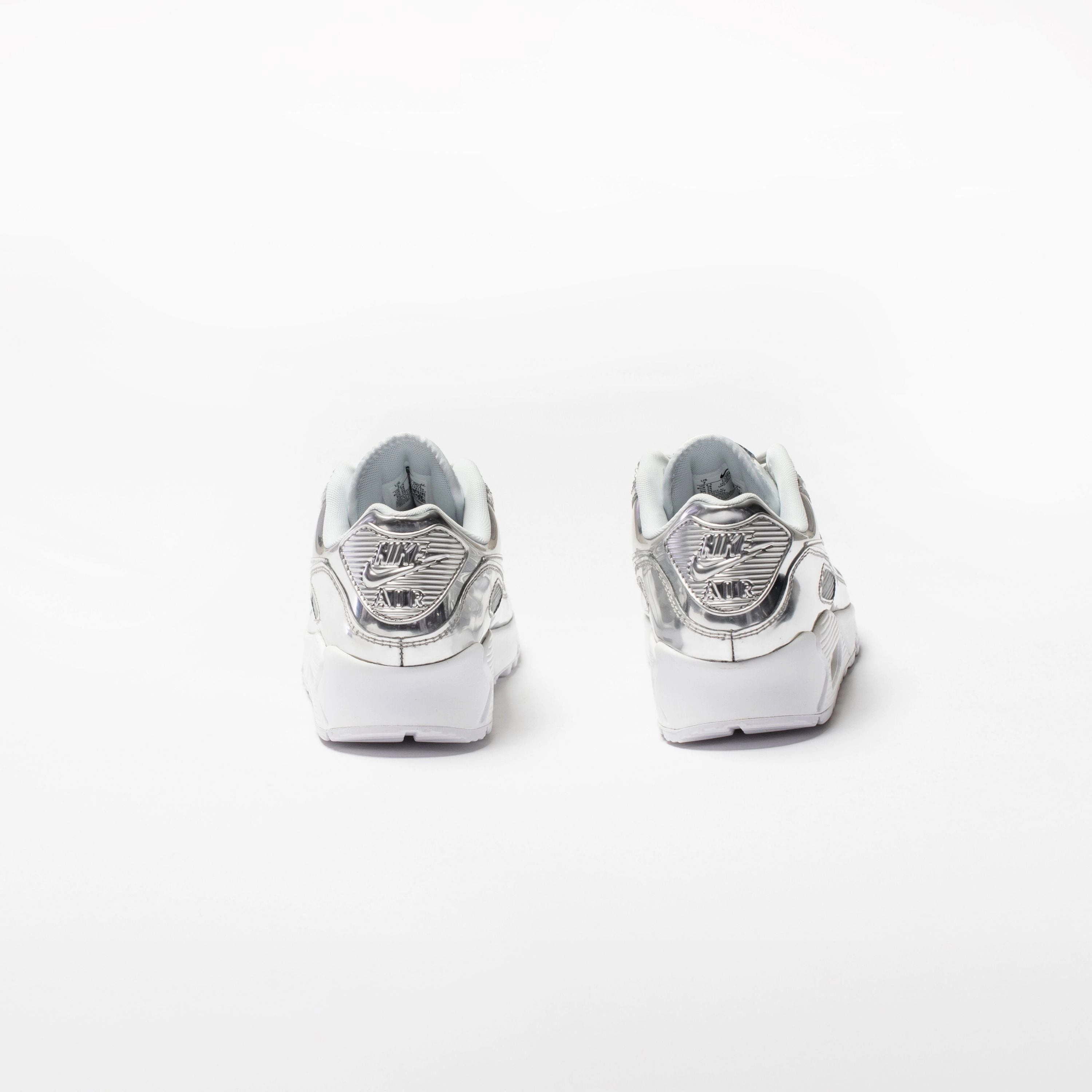 Air Max 90 Womens Running Shoe - Platinum/Silver/Light Grey