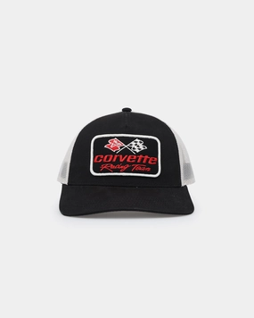 American Needle Twill Valin Patch Trucker Snapback Ivory/Black