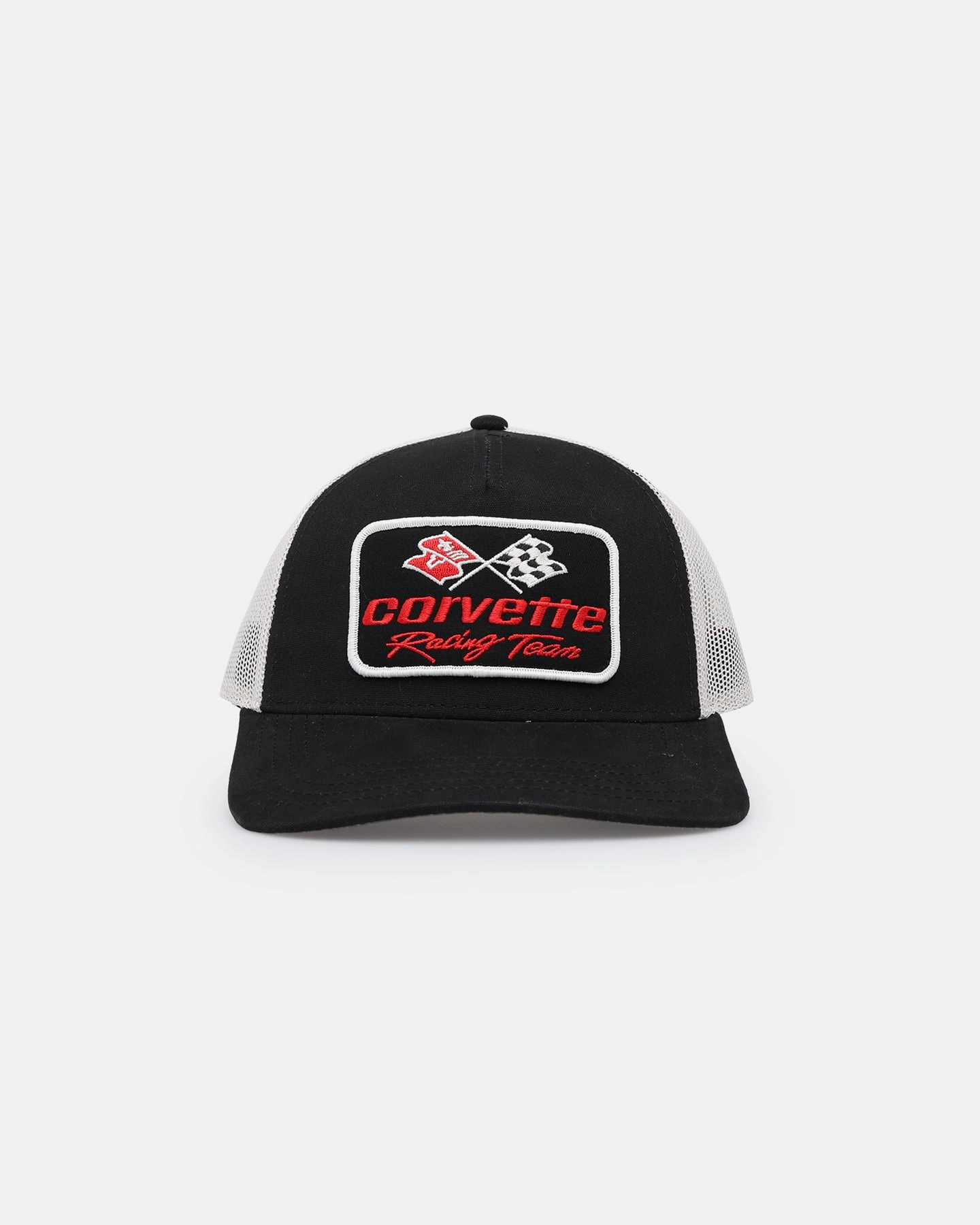 American Needle Twill Valin Patch Trucker Snapback Ivory/Black