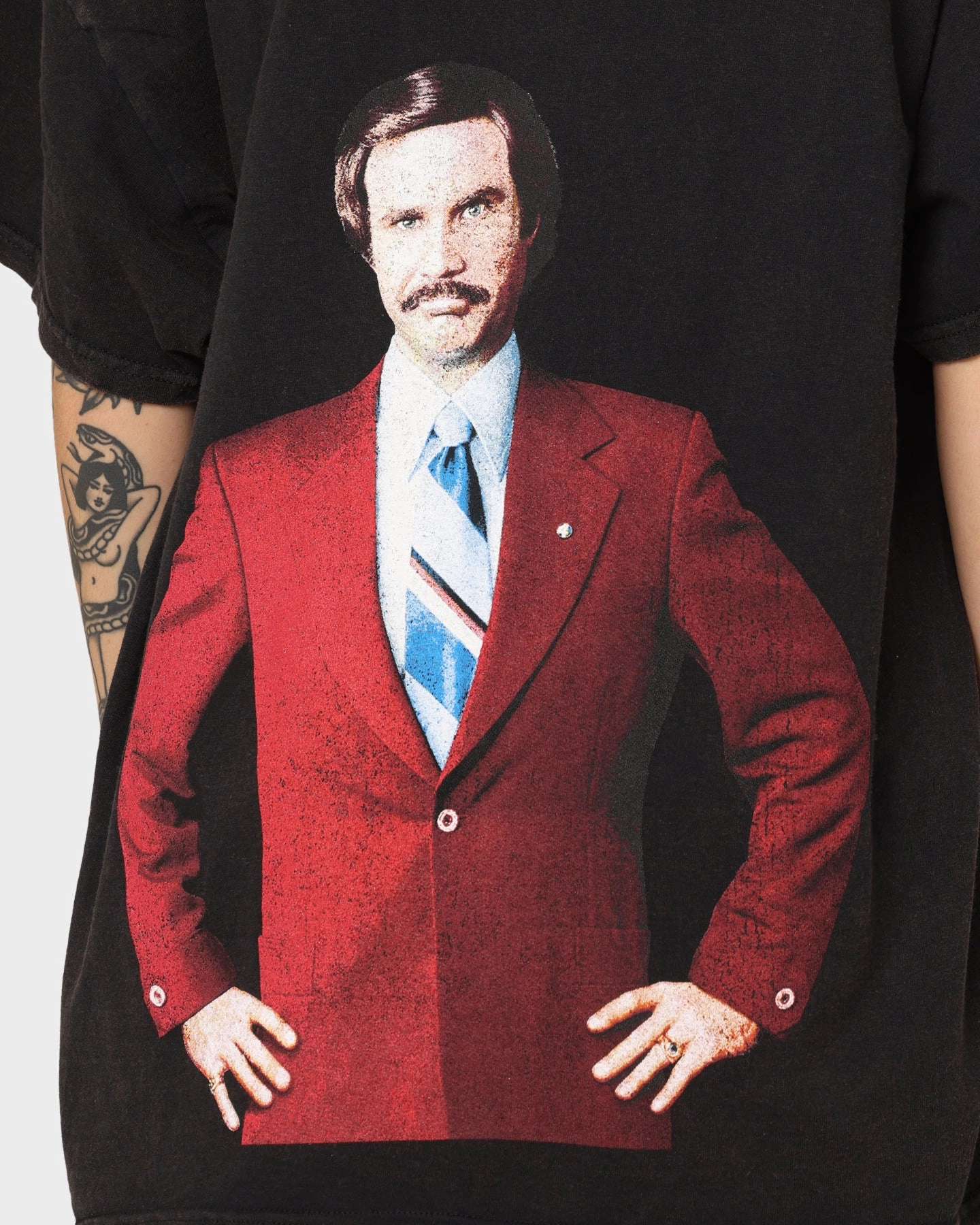 American Thrift American Thrift X Anchorman Anchorman T-Shirt Black Wash