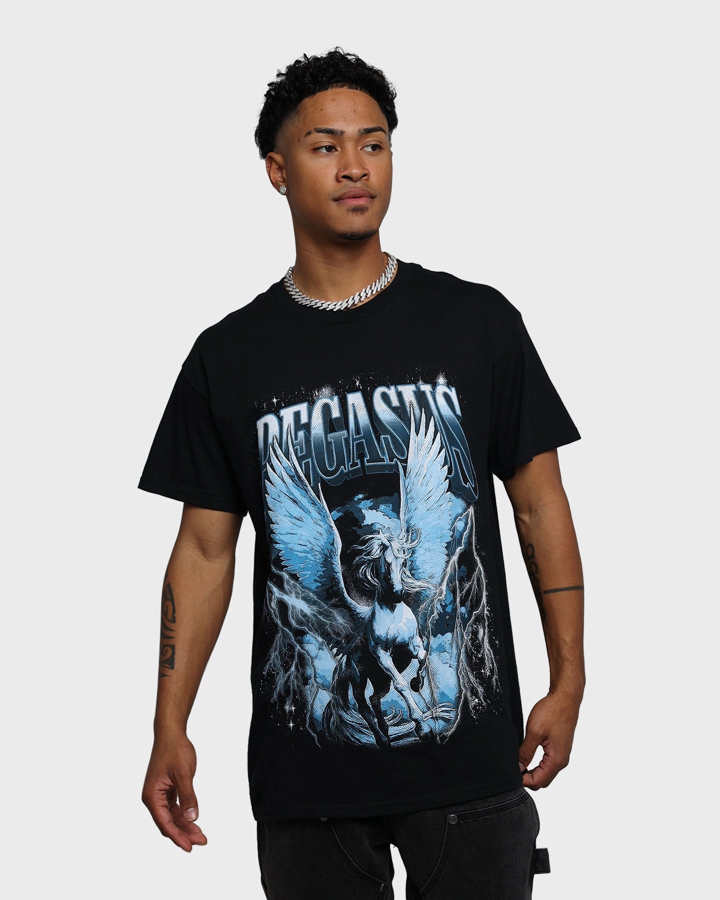 American Thrift Pegasus Vintage T-Shirt Black