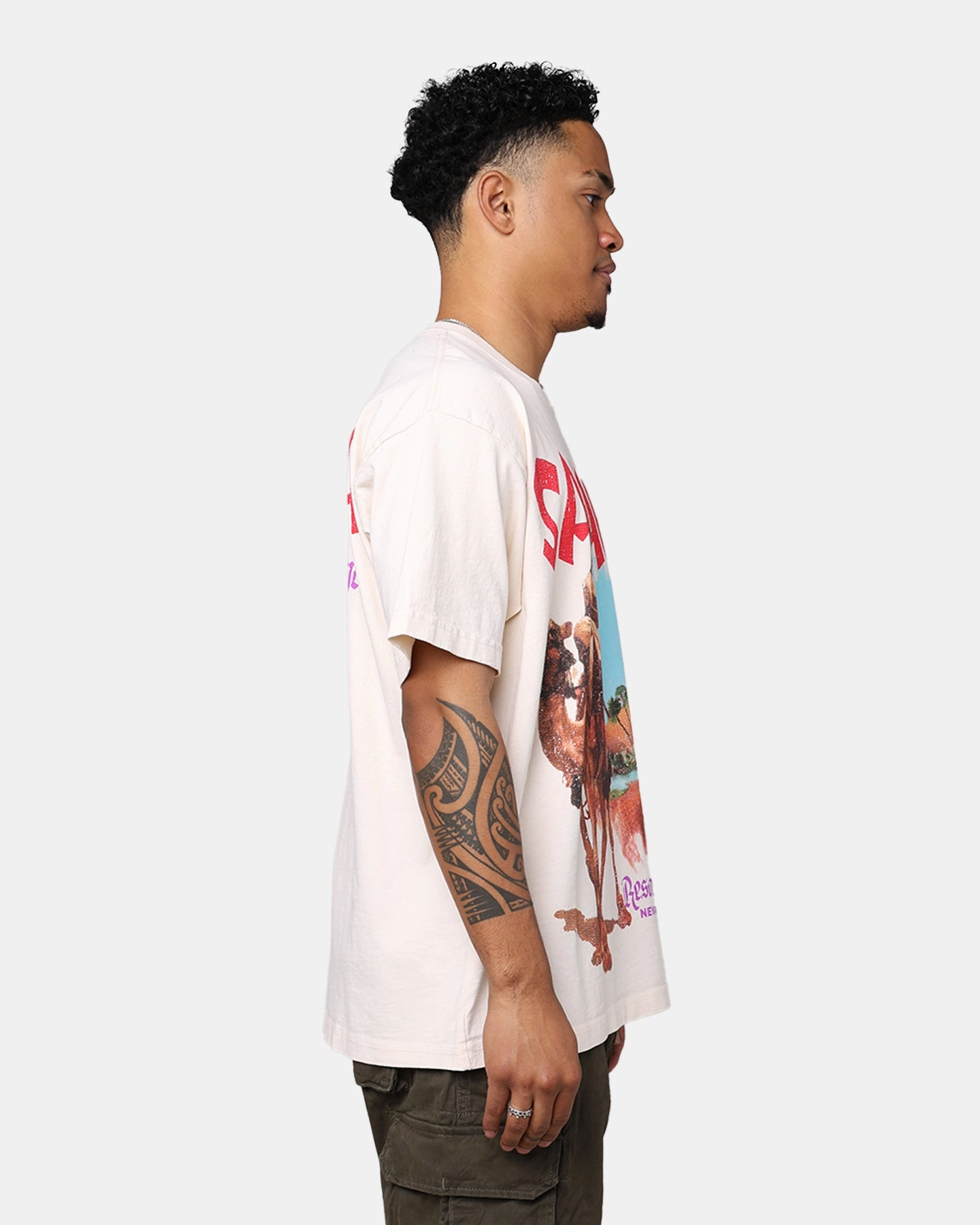 American Thrift Sahara Casino Vintage T-Shirt White