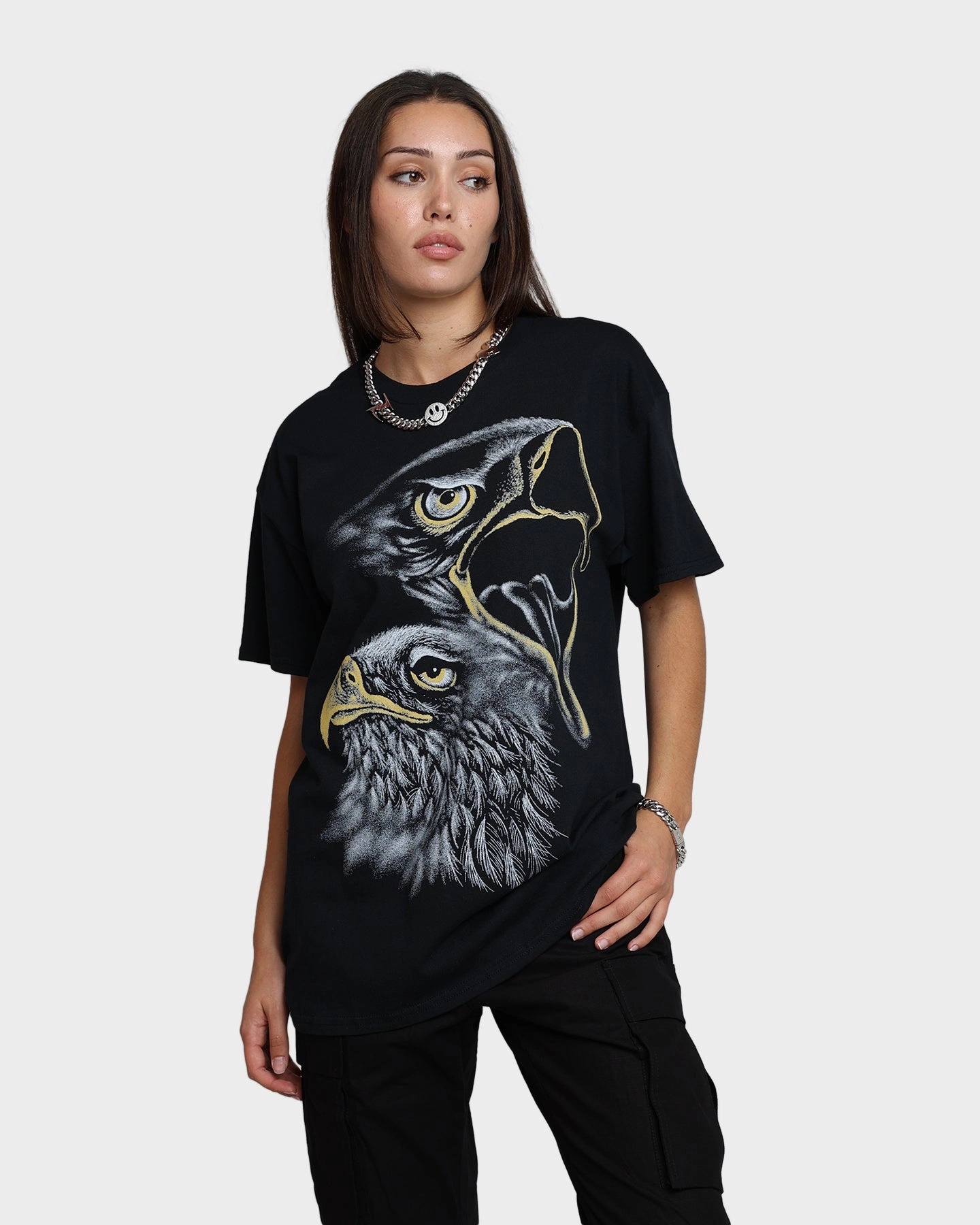 American Thrift Sky Belongs to the Eagle T-Shirt Black