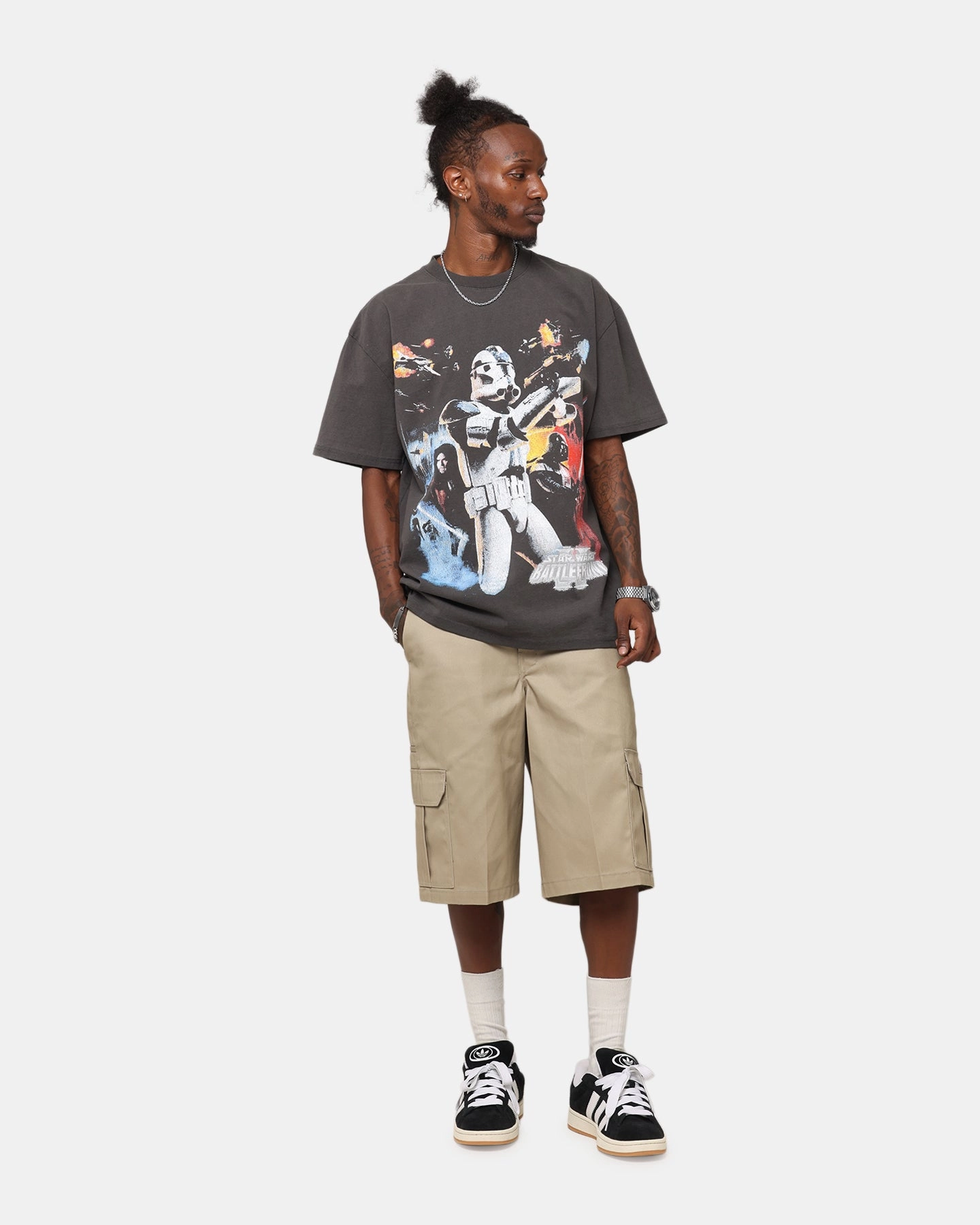 American Thrift Star Wars Battlefront 2 Heavy T-Shirt Black Wash