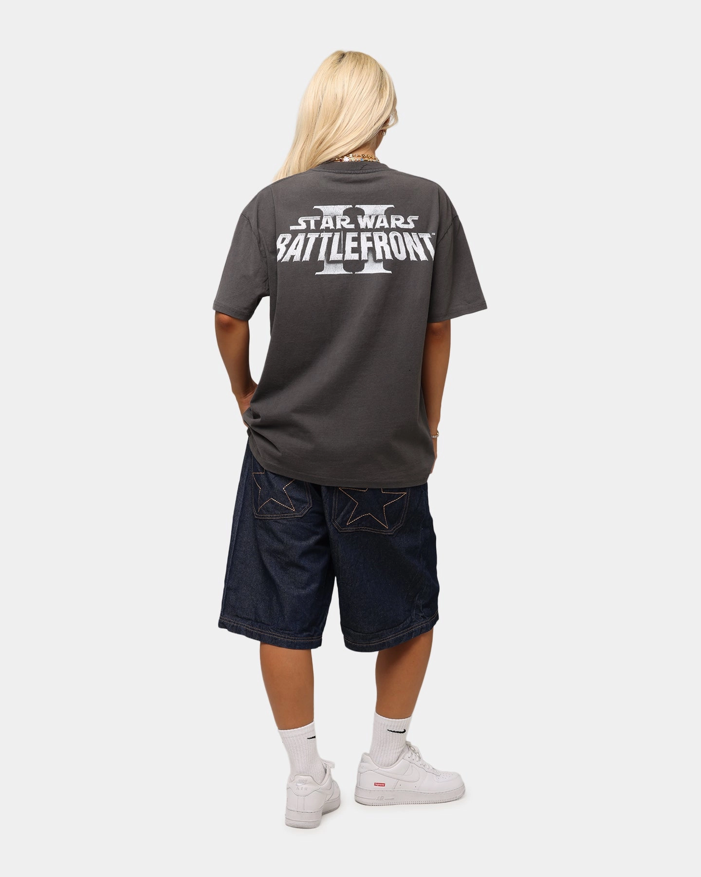 American Thrift Star Wars Battlefront 2 Heavy T-Shirt Black Wash