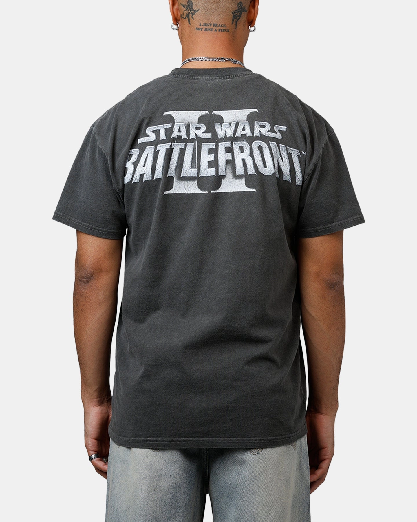 American Thrift Star Wars Battlefront 2 Heavyweight T-Shirt Black Wash