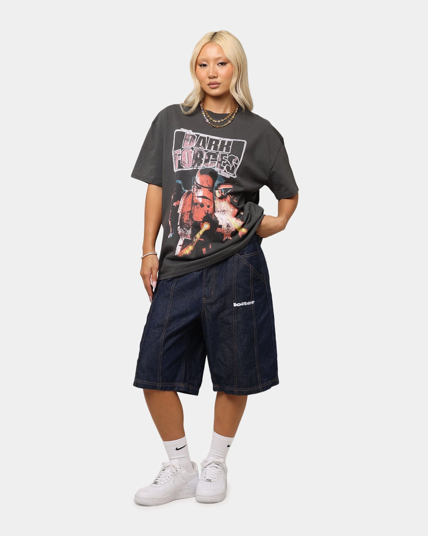 American Thrift Star Wars Battlefront Dark Forces Heavy T-Shirt Black Wash