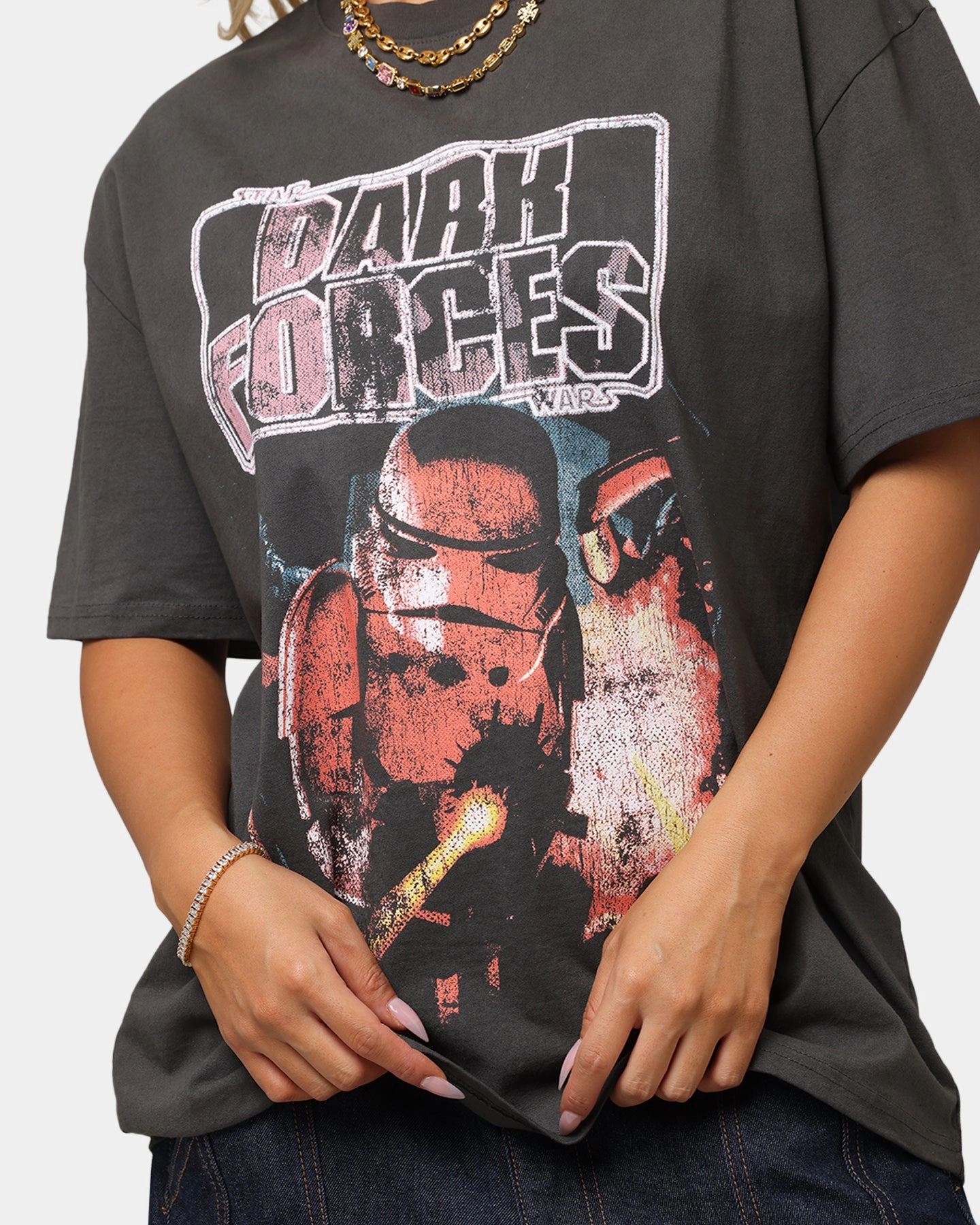 American Thrift Star Wars Battlefront Dark Forces Heavy T-Shirt Black Wash