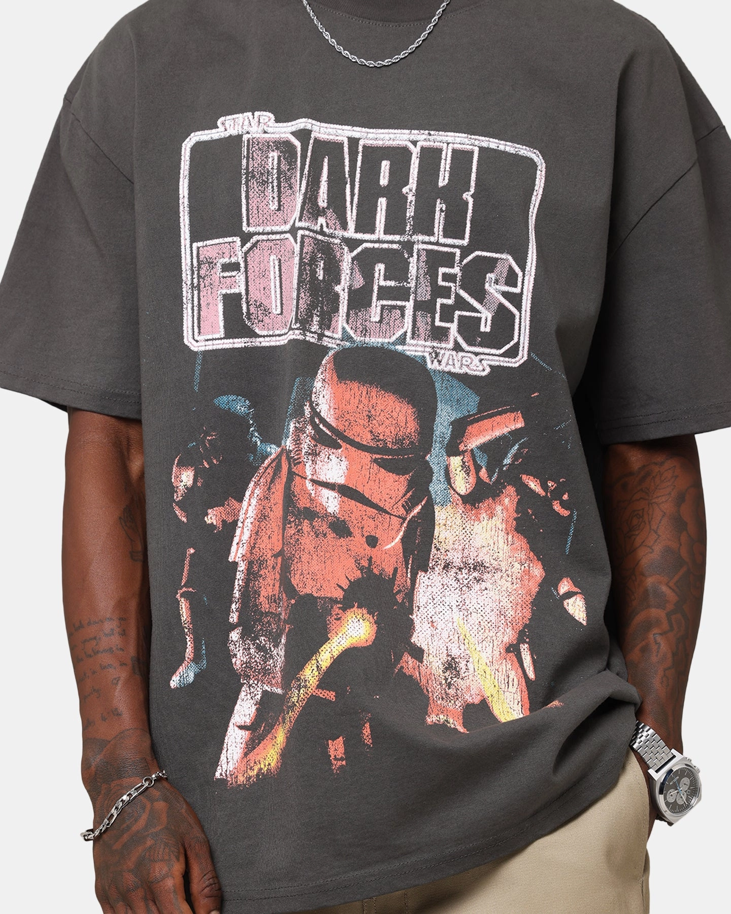 American Thrift Star Wars Battlefront Dark Forces Heavy T-Shirt Black Wash