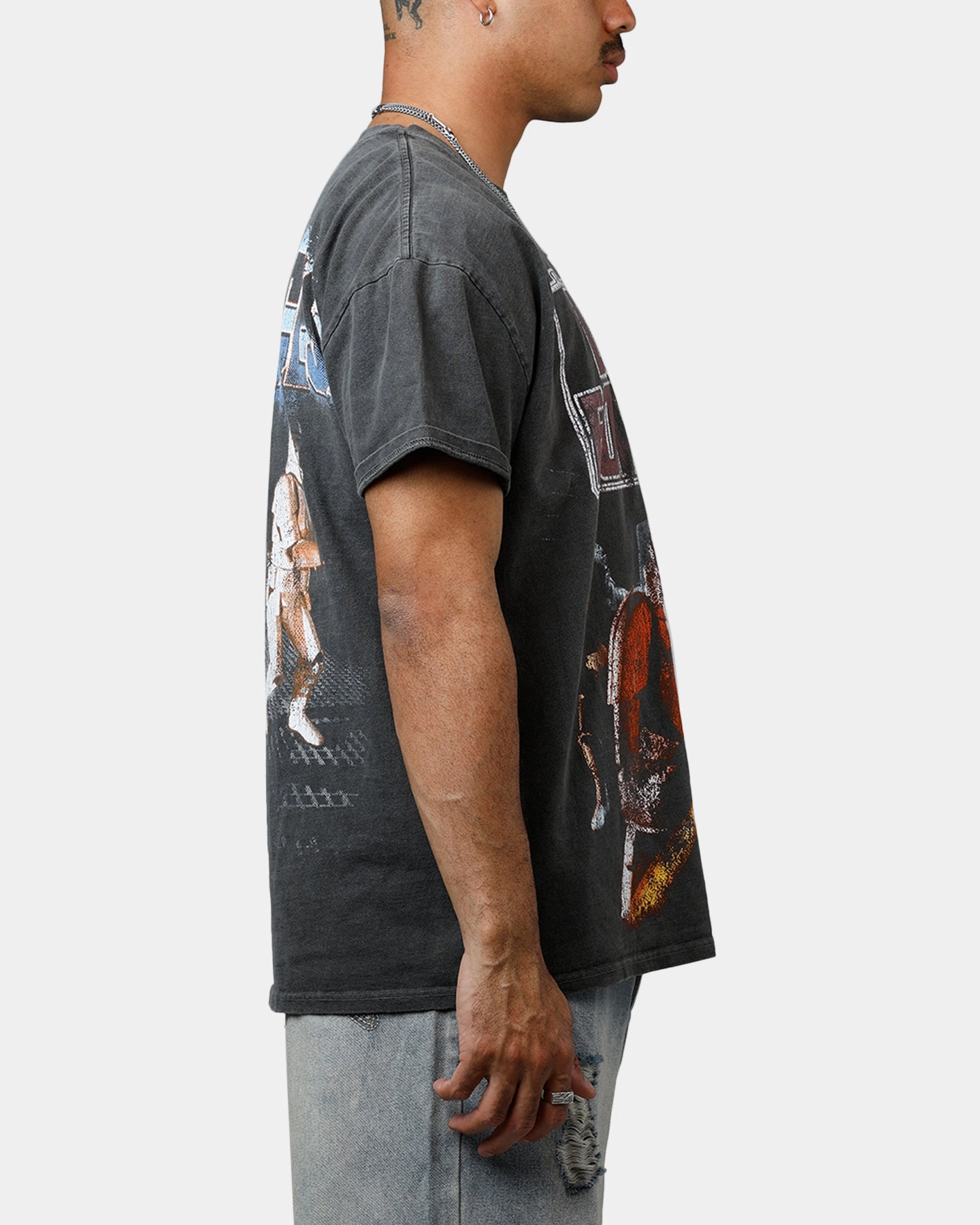 American Thrift Star Wars Battlefront Dark Forces Heavyweight T-Shirt Black Wash