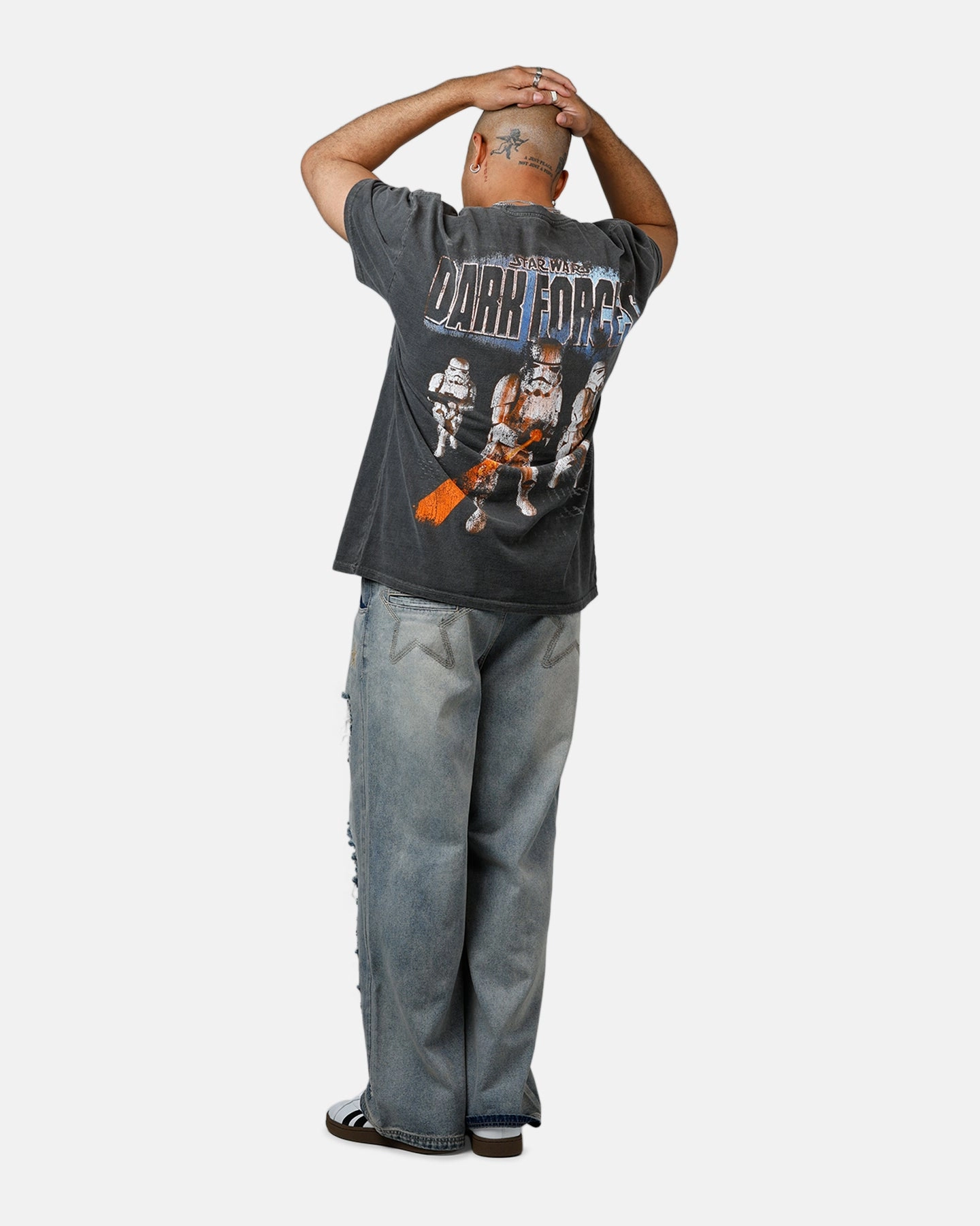 American Thrift Star Wars Battlefront Dark Forces Heavyweight T-Shirt Black Wash