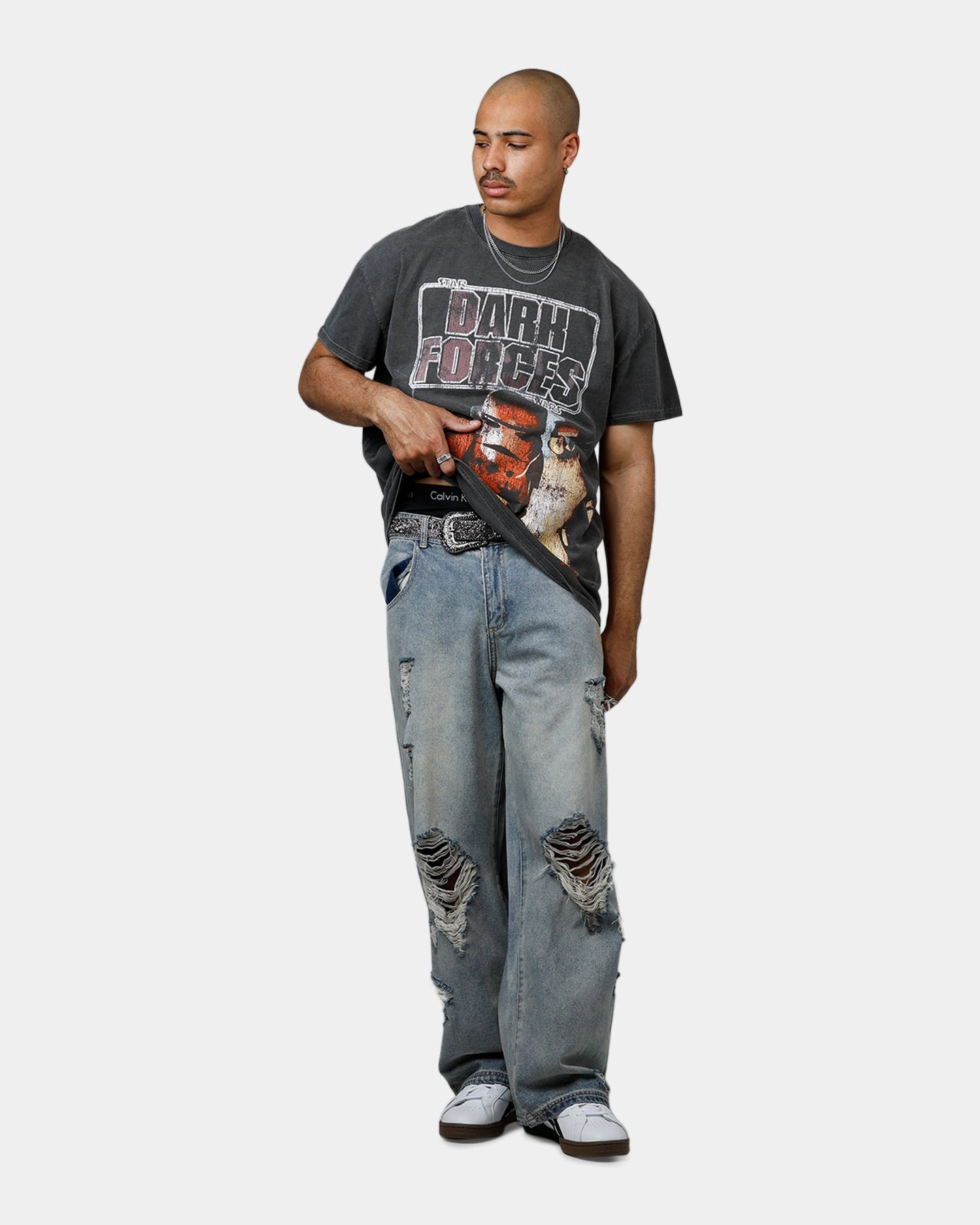 American Thrift Star Wars Battlefront Dark Forces Heavyweight T-Shirt Black Wash