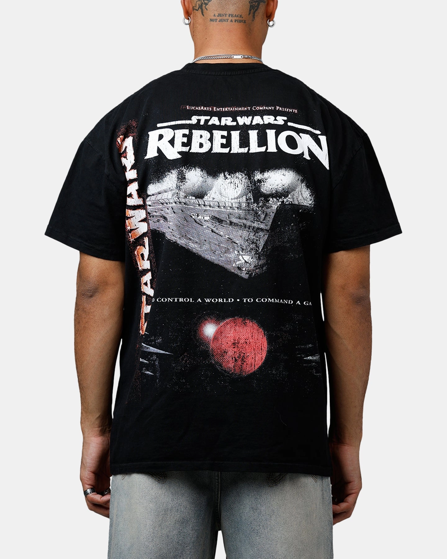 American Thrift Star Wars Battlefront Rebellion Heavyweight T-Shirt Black