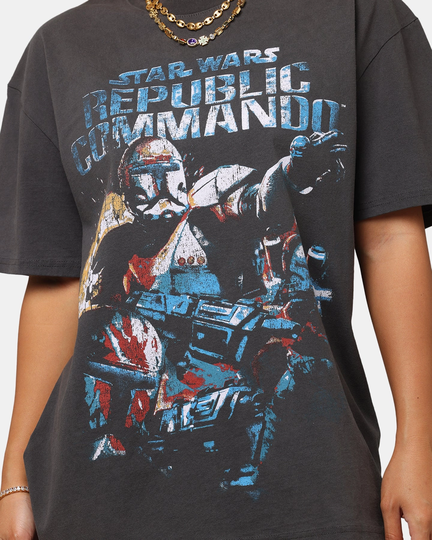 American Thrift Star Wars Battlefront Republic Commando Heavy T-Shirt Black Wash