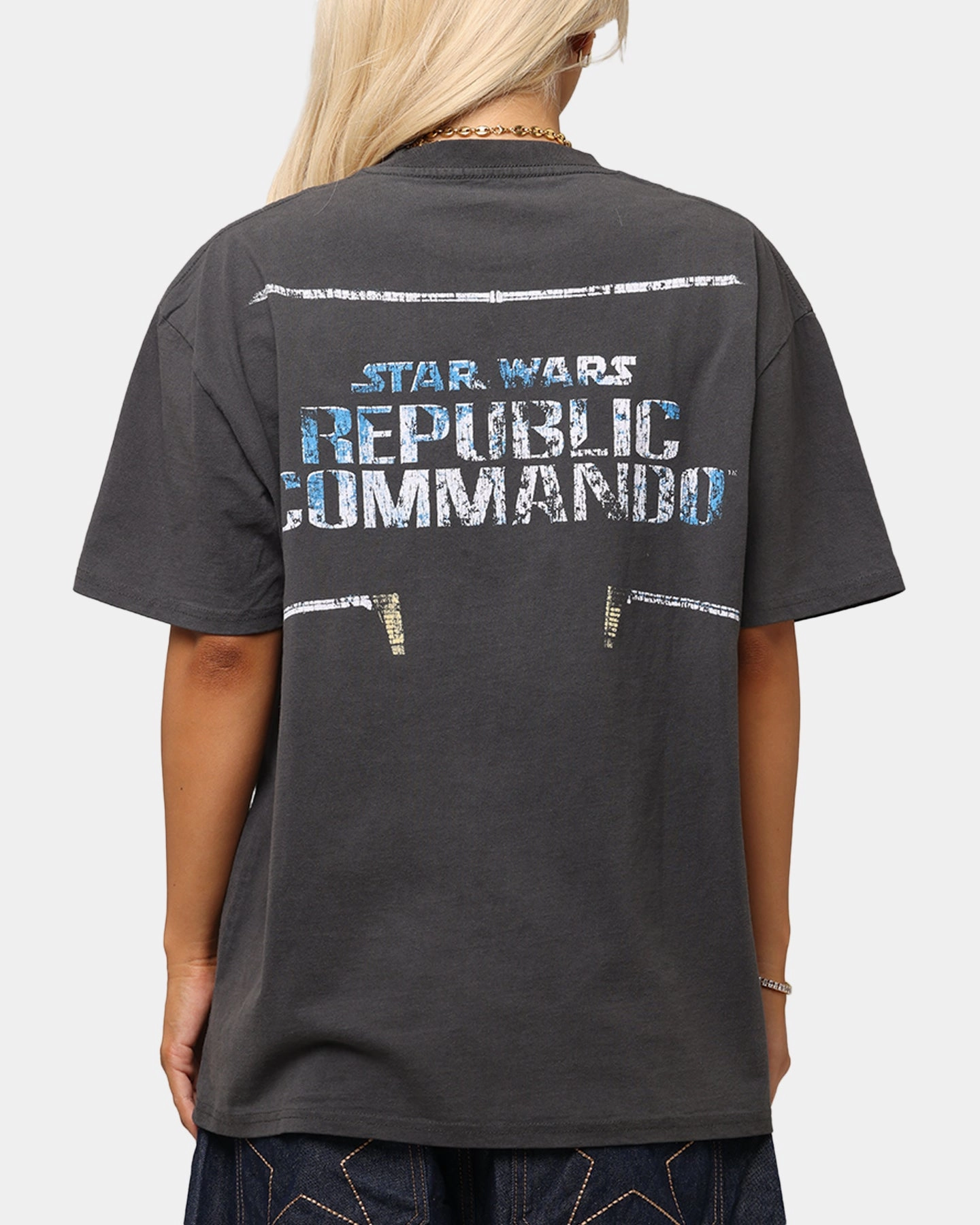American Thrift Star Wars Battlefront Republic Commando Heavy T-Shirt Black Wash