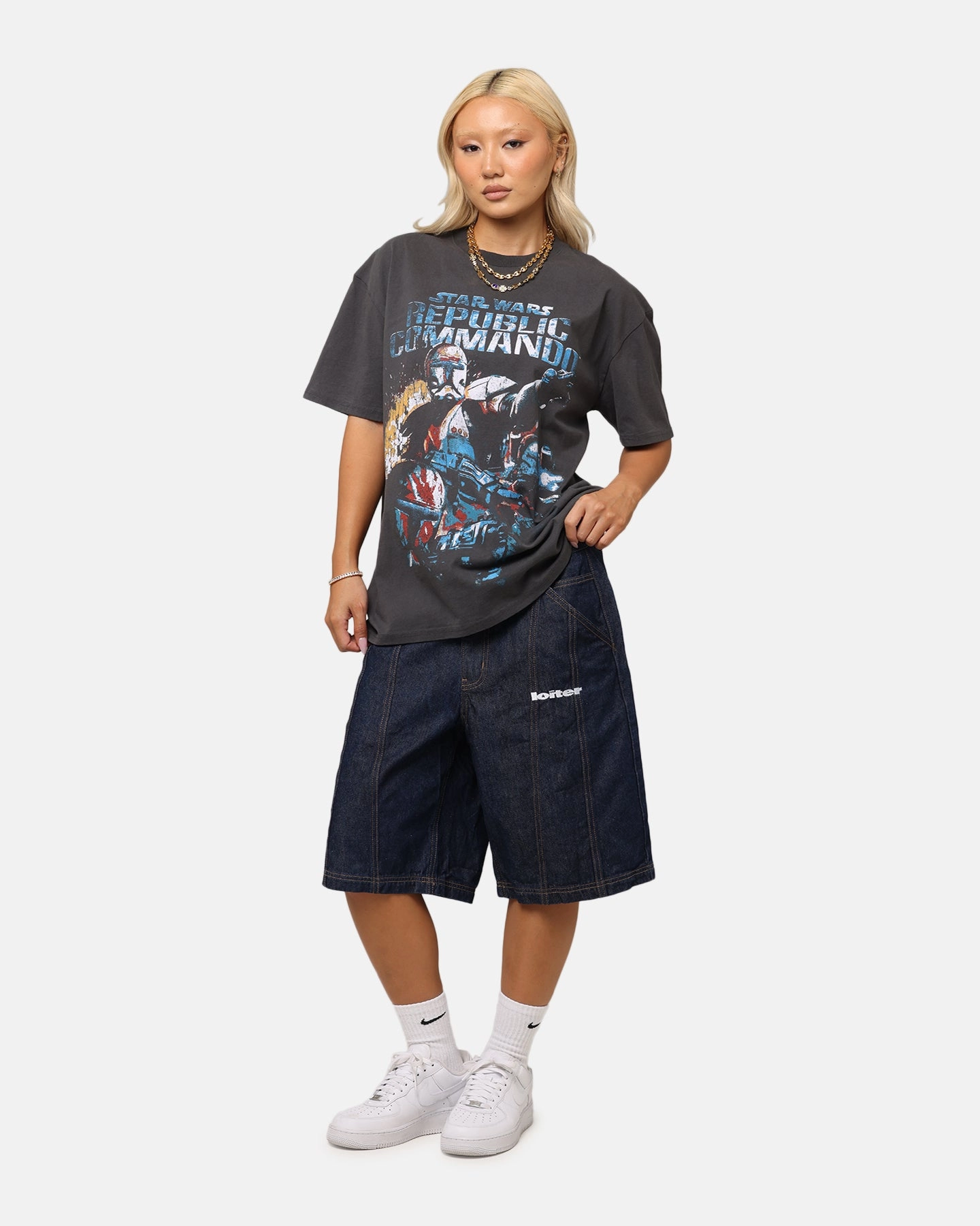 American Thrift Star Wars Battlefront Republic Commando Heavy T-Shirt Black Wash