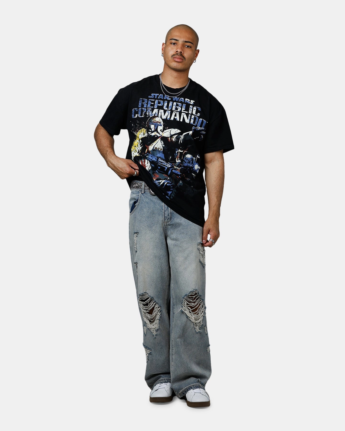 American Thrift Star Wars Battlefront Republic Commando Heavyweight T-Shirt Black