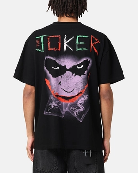 American Thrift X DC Batman The Joker Scars Heavy T-Shirt Black