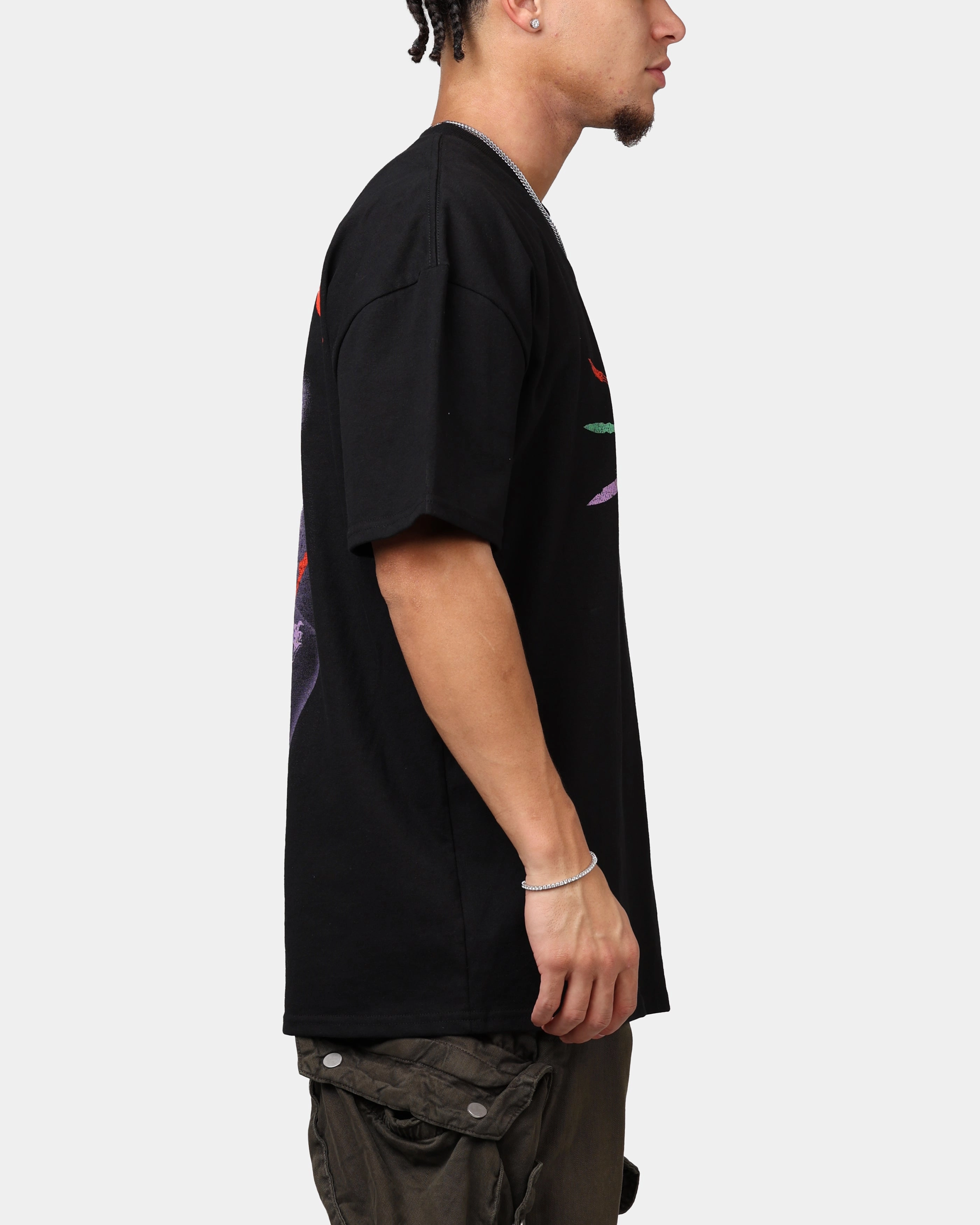 American Thrift X DC Batman The Joker Scars Heavyweight T-Shirt Black