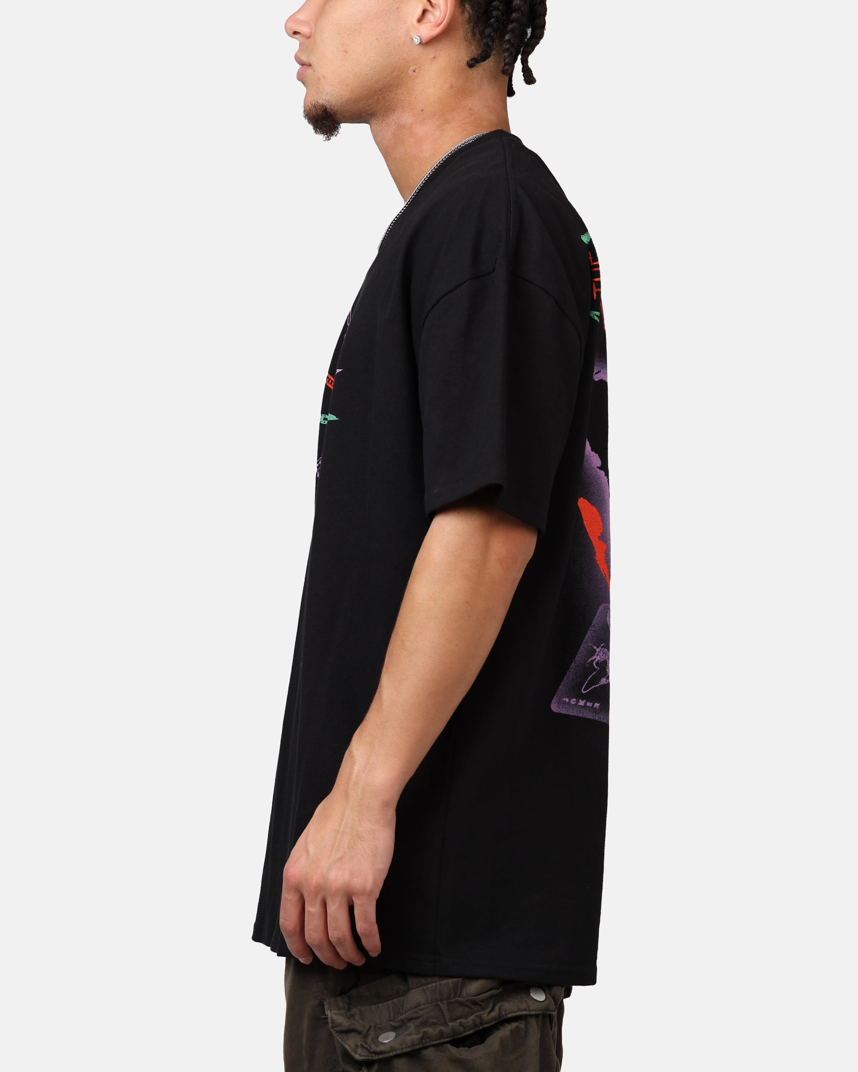 American Thrift X DC Batman The Joker Scars Heavyweight T-Shirt Black