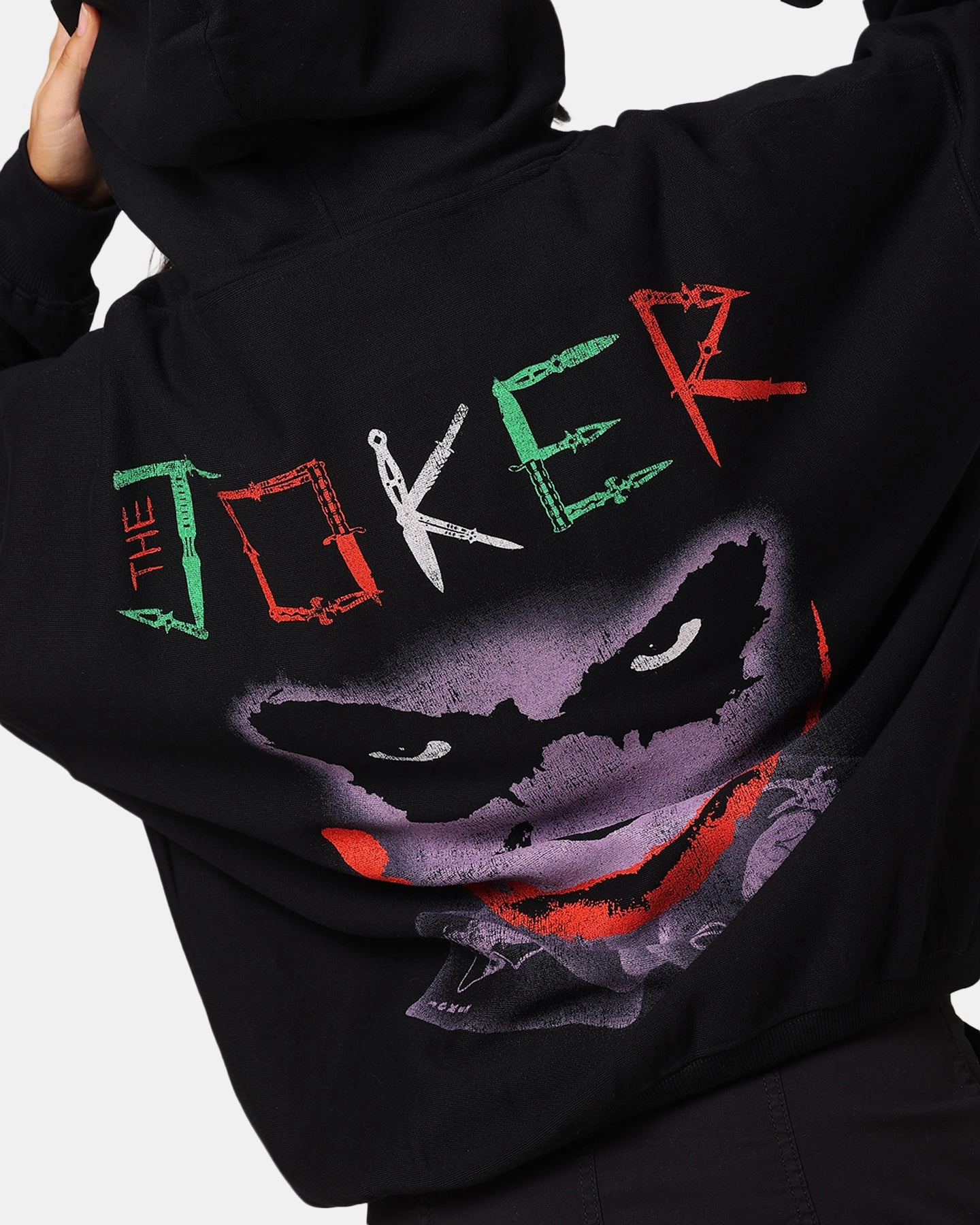 American Thrift X DC Batman The Joker Scars Premium Hoodie Black