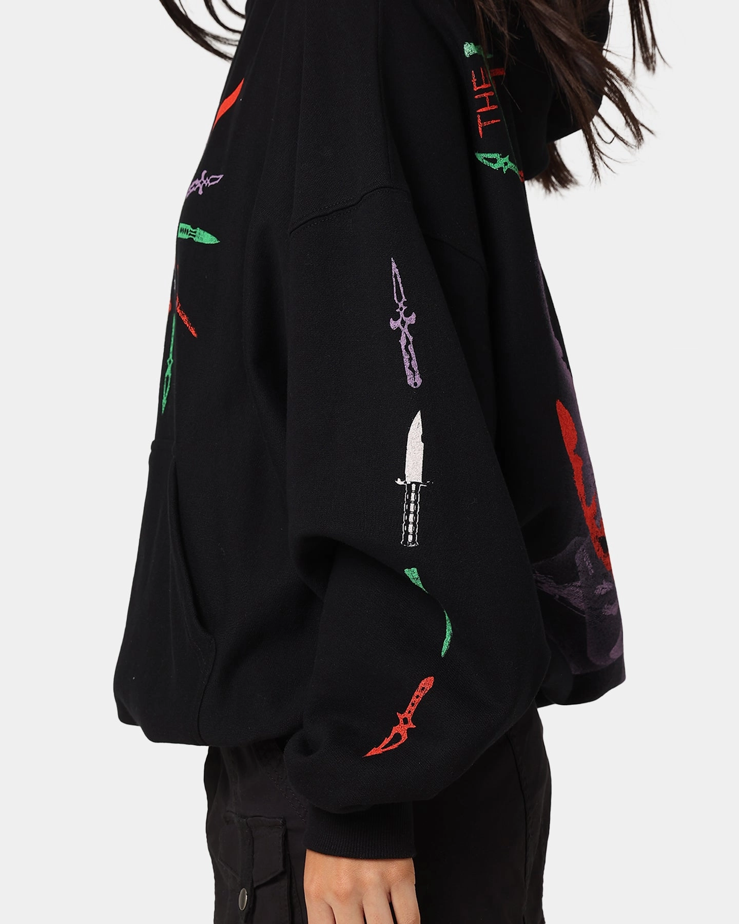 American Thrift X DC Batman The Joker Scars Premium Hoodie Black