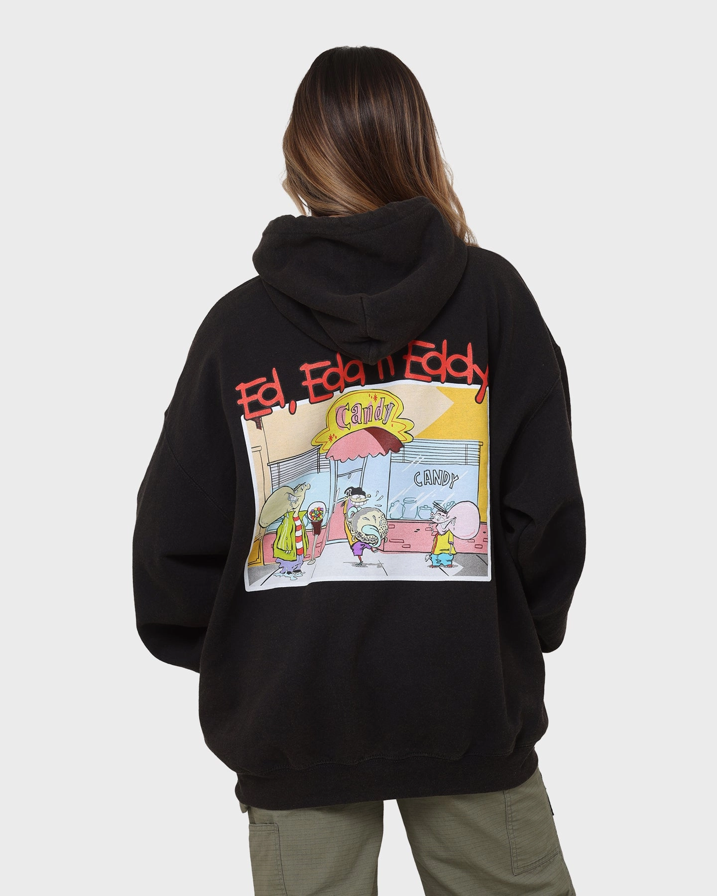 American Thrift X Ed. Edd n Eddy Jawbreaker Vintage Hoodie Black Wash