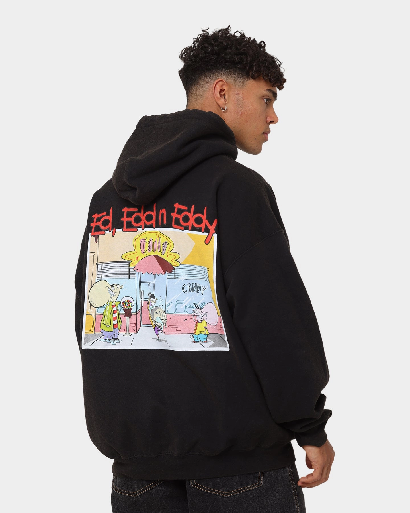 American Thrift X Ed. Edd n Eddy Jawbreaker Vintage Hoodie Black Wash