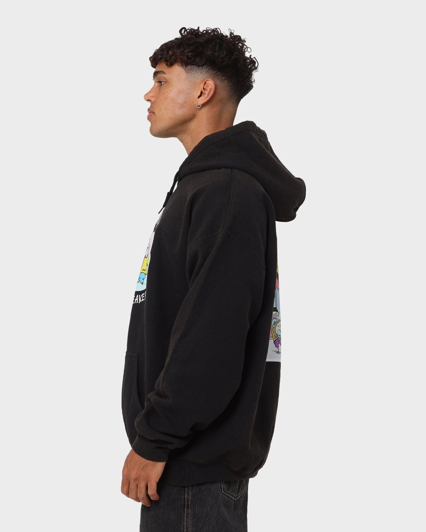 American Thrift X Ed. Edd n Eddy Jawbreaker Vintage Hoodie Black Wash