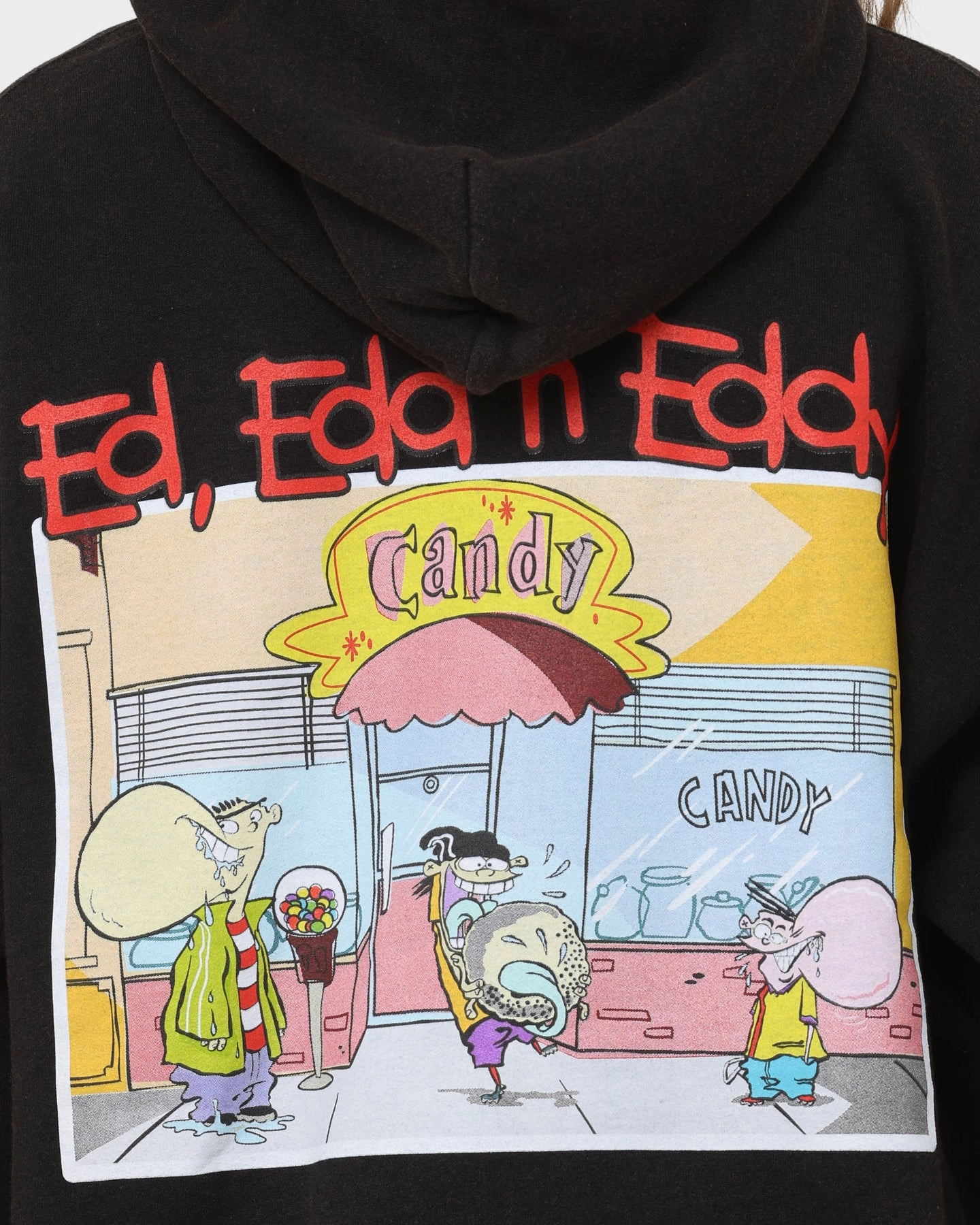 American Thrift X Ed. Edd n Eddy Jawbreaker Vintage Hoodie Black Wash