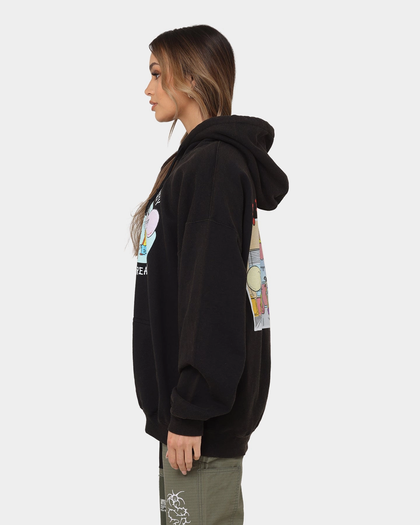 American Thrift X Ed. Edd n Eddy Jawbreaker Vintage Hoodie Black Wash