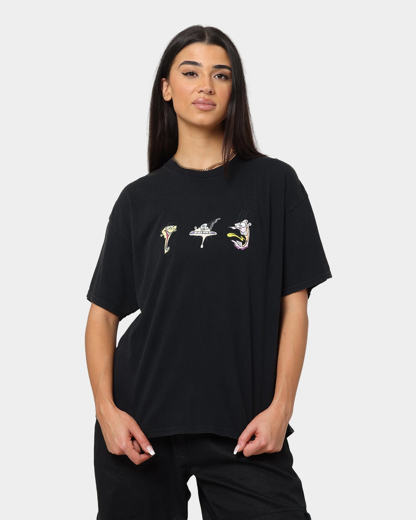 American Thrift X Ed. Edd n Eddy Whacked Vintage T-Shirt Black Wash