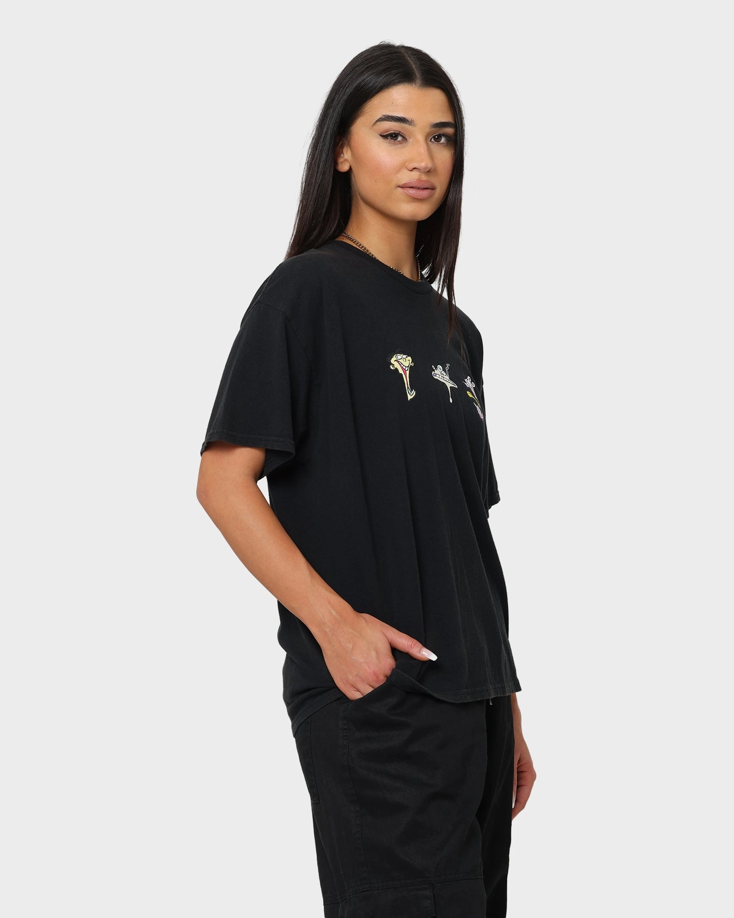 American Thrift X Ed. Edd n Eddy Whacked Vintage T-Shirt Black Wash