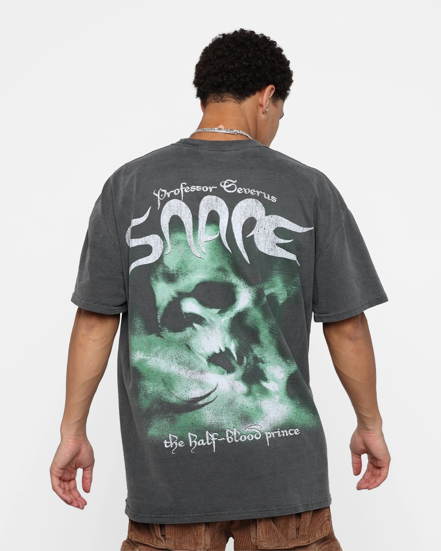 American Thrift X Harry Potter Snape Heavyweight Vintage T-Shirt Black Wash
