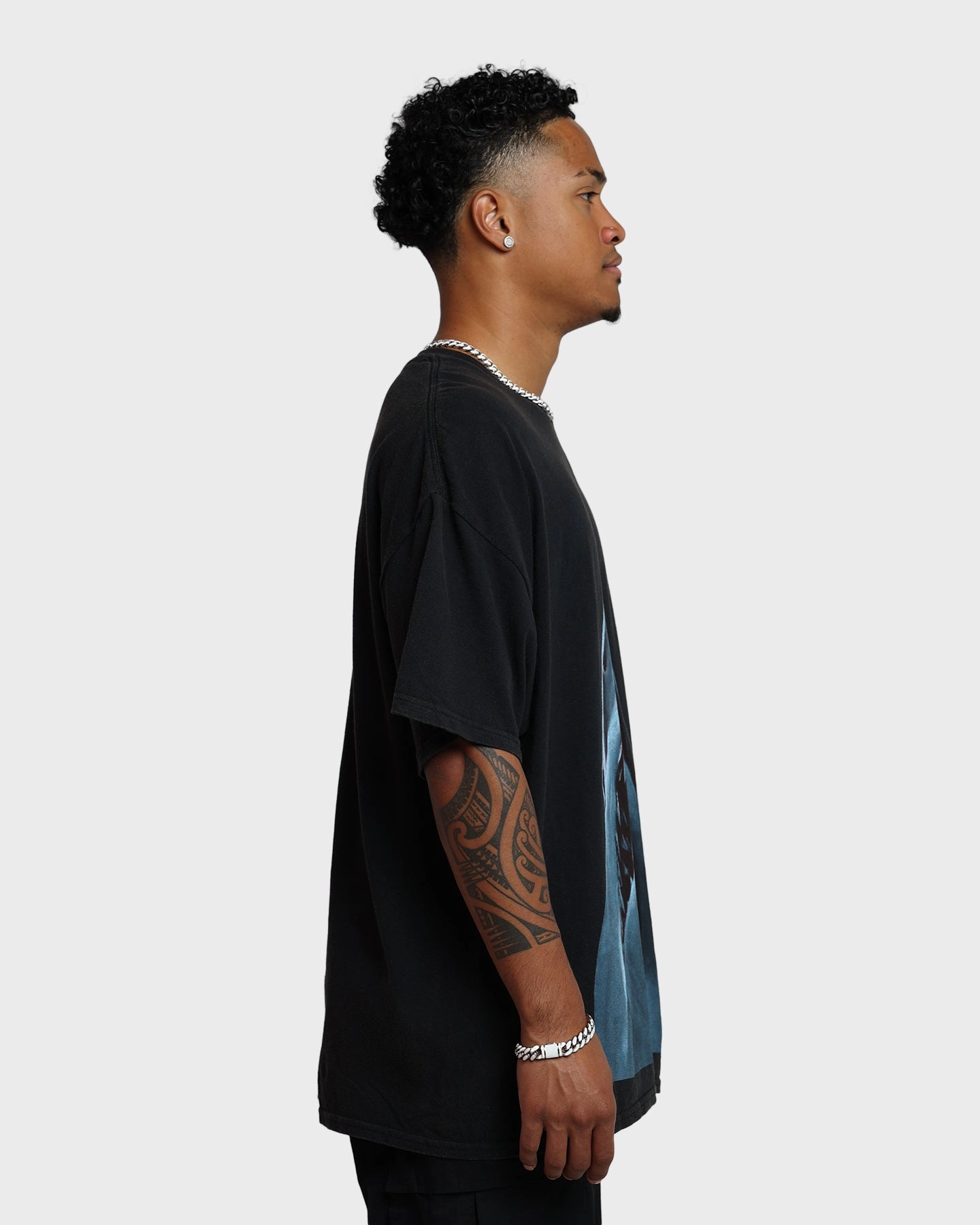 American Thrift X Jaws Jaws Vintage T-Shirt Black Wash